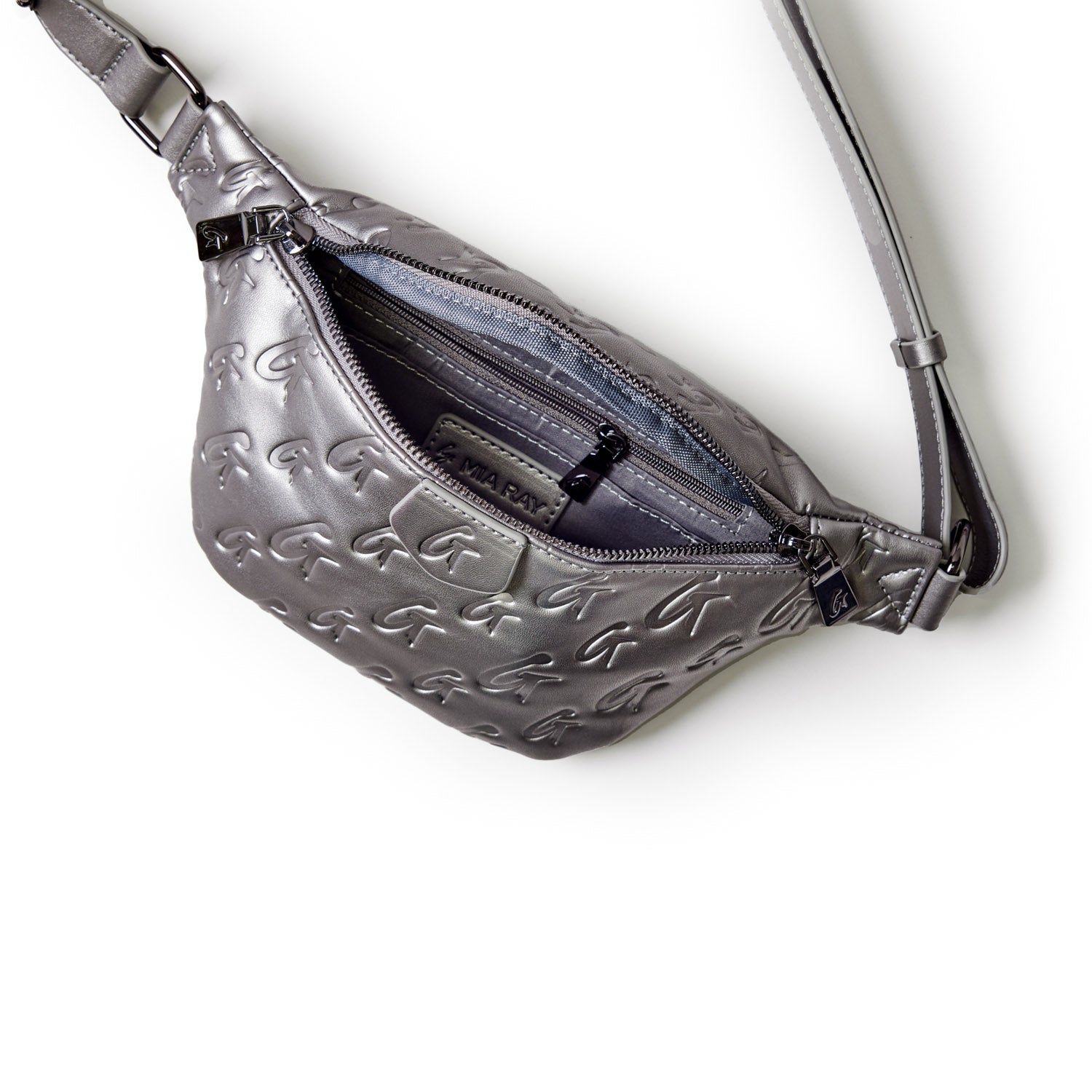 MINI MONOGRAM FANNY PACK - PLATINUM