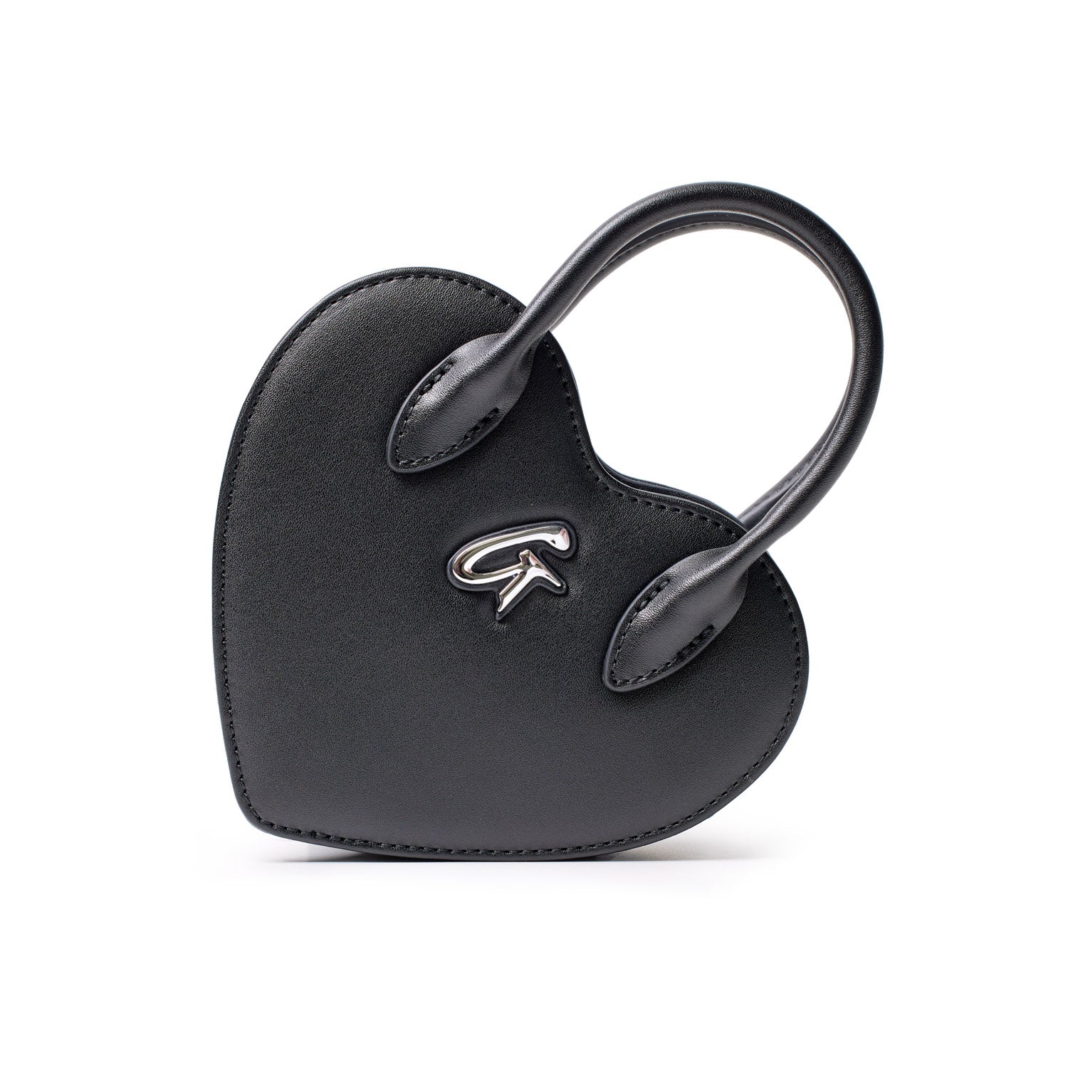 MINI HEART BAG - BLACK