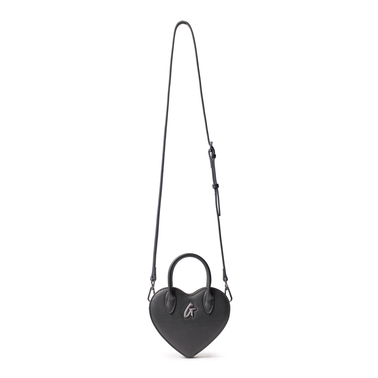 MINI HEART BAG - BLACK