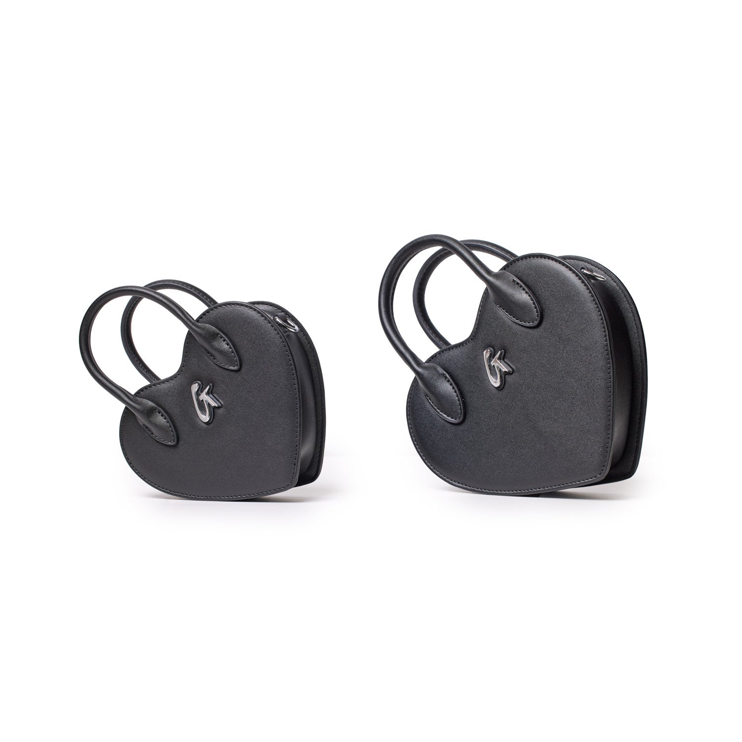 MINI HEART BAG - BLACK