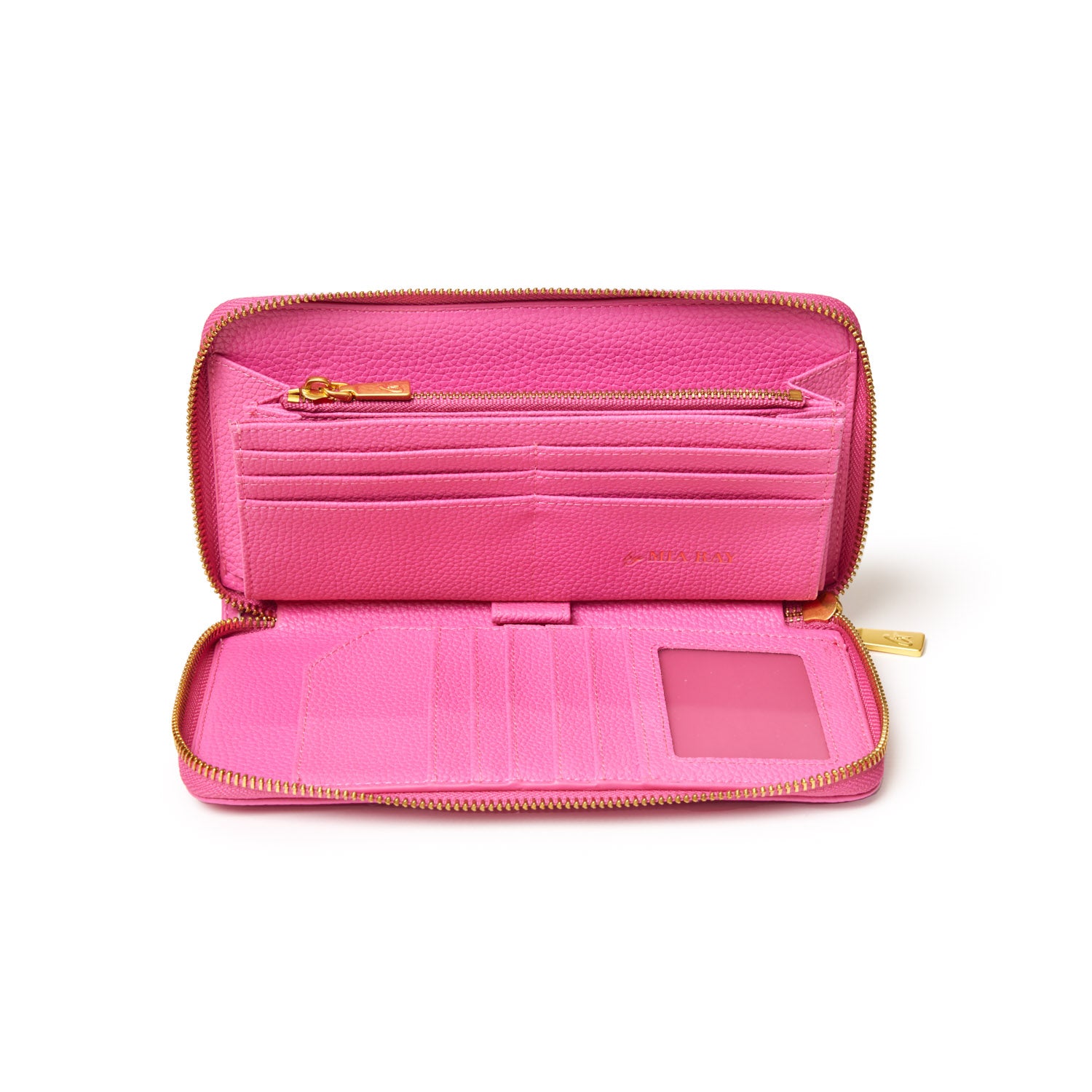 PEBBLE JUMBO WALLET HOT PINK