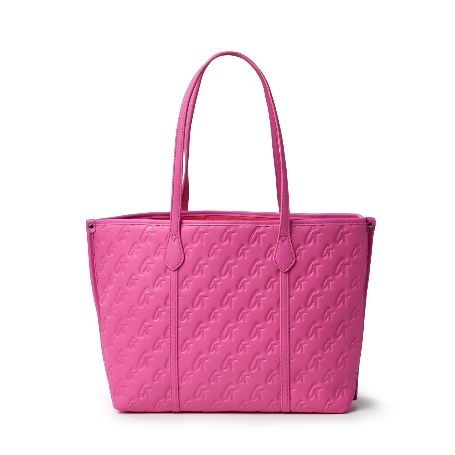 MONOGRAM SLEEK TOTE HOT PINK