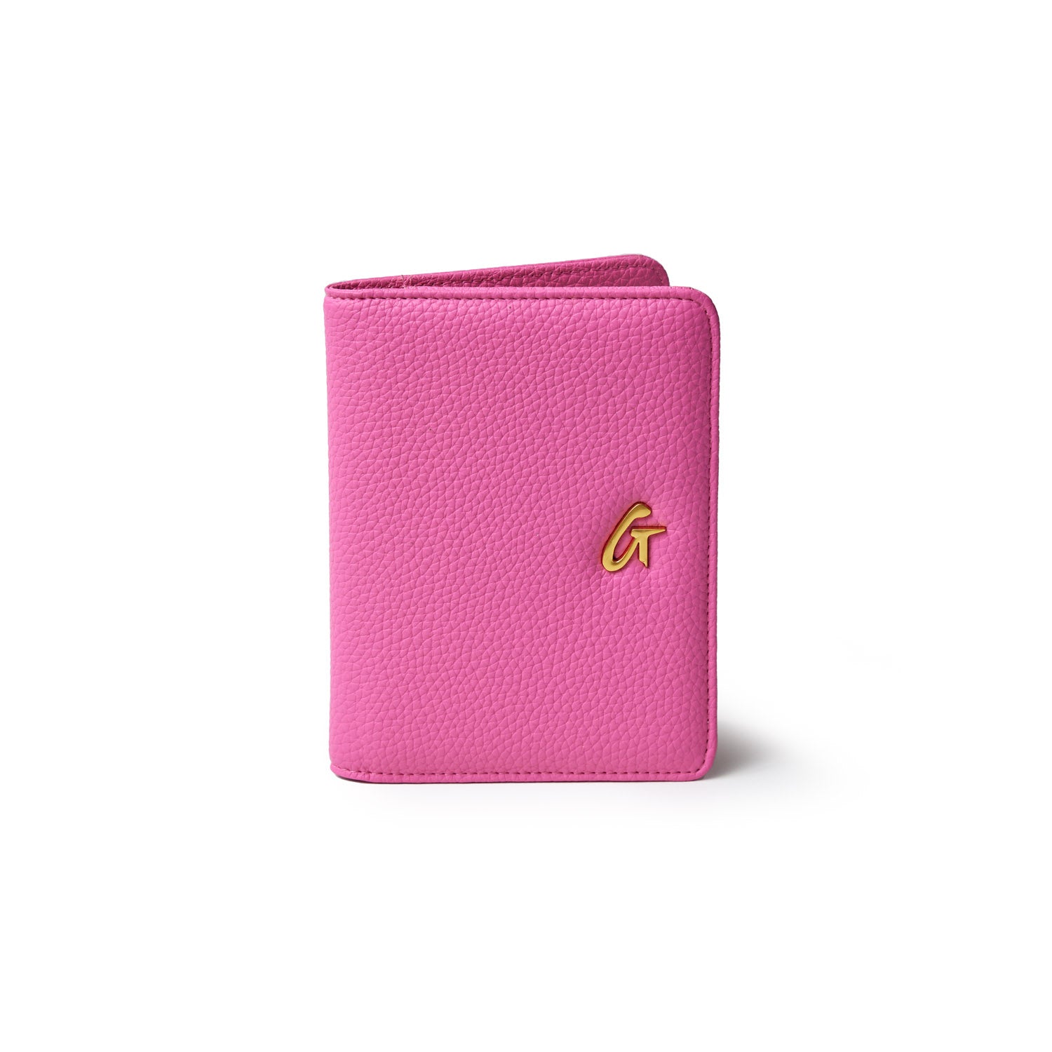 PEBBLE PASSPORT HOLDER HOT PINK