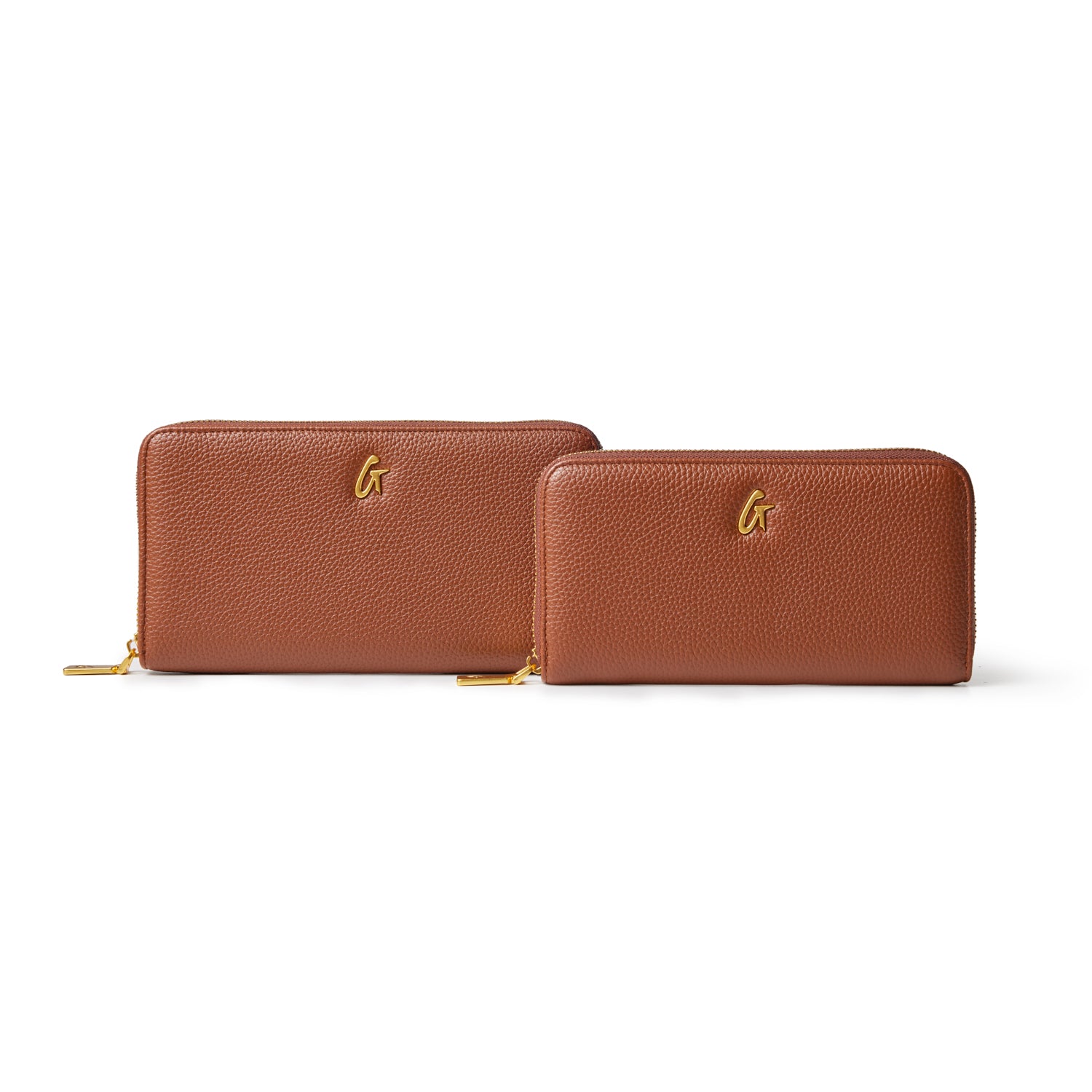 JUMBO PEBBLE WALLET - BROWN