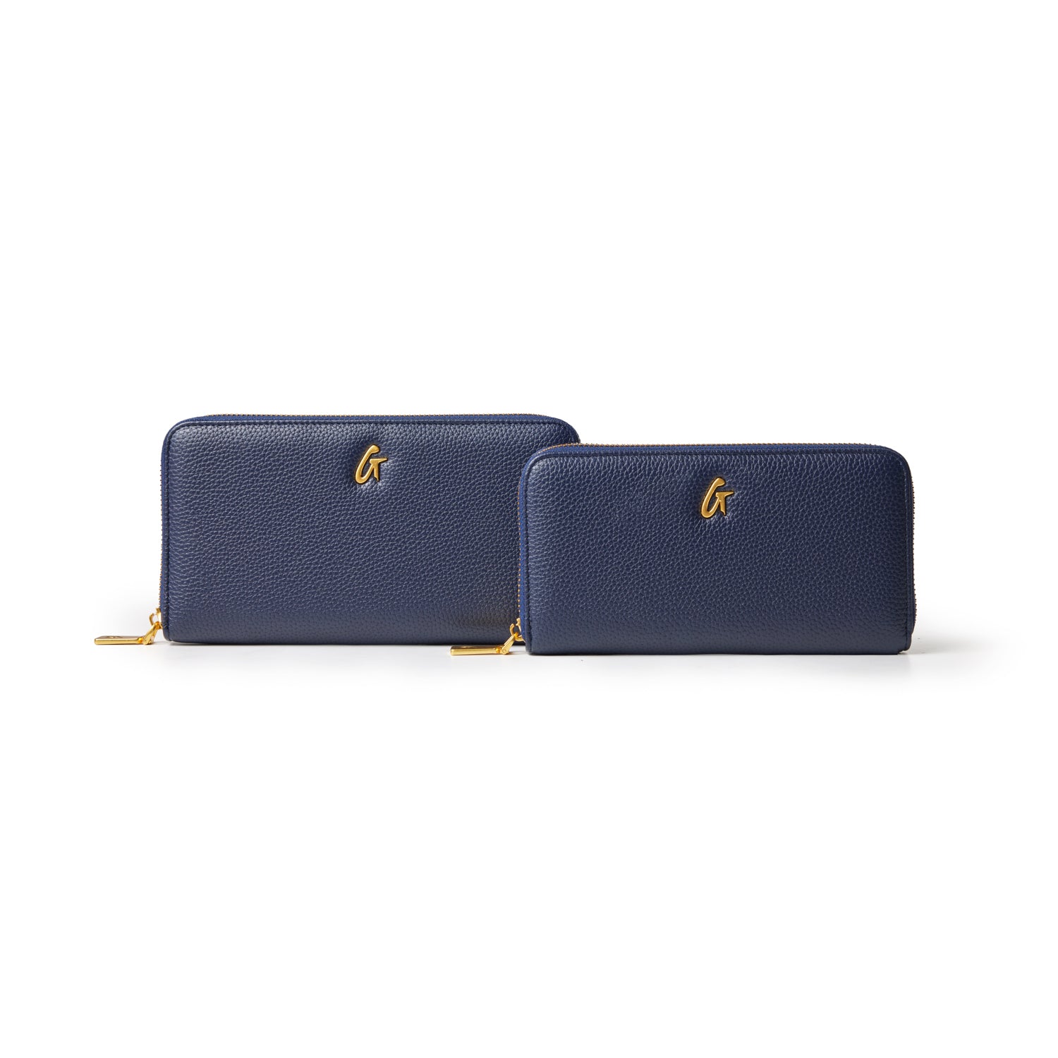 JUMBO PEBBLE WALLET - NAVY