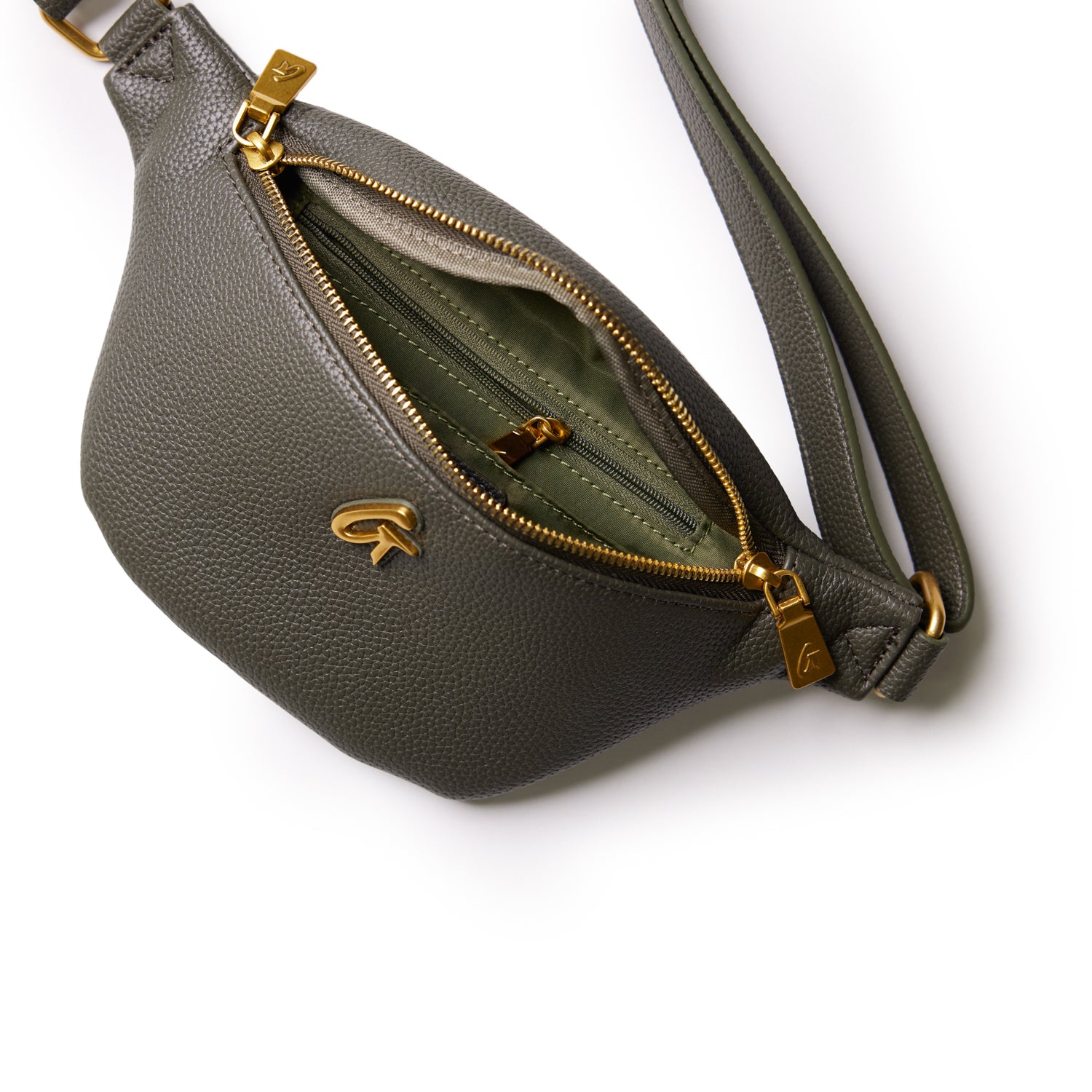 MINI PEBBLE FANNY PACK - OLIVE GREEN