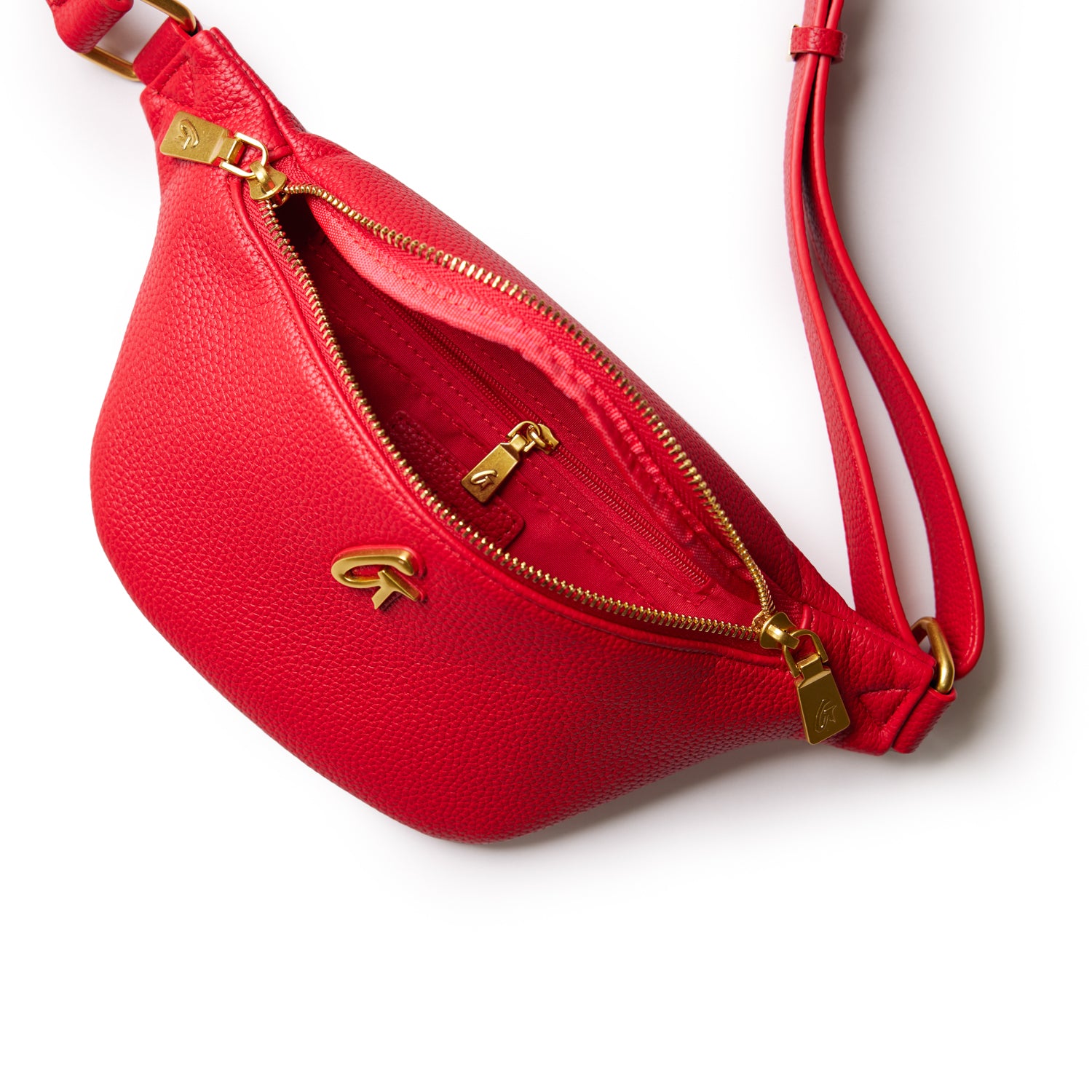 MINI PEBBLE FANNY PACK - RED