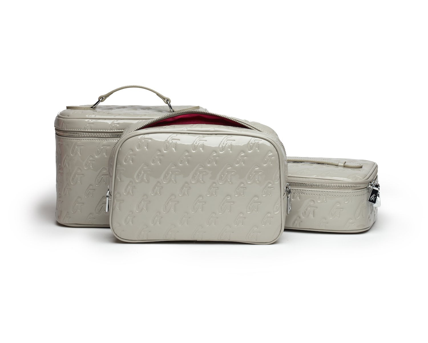 MEDIUM MONOGRAM TOILETRY BAG - MIRROR GRAY