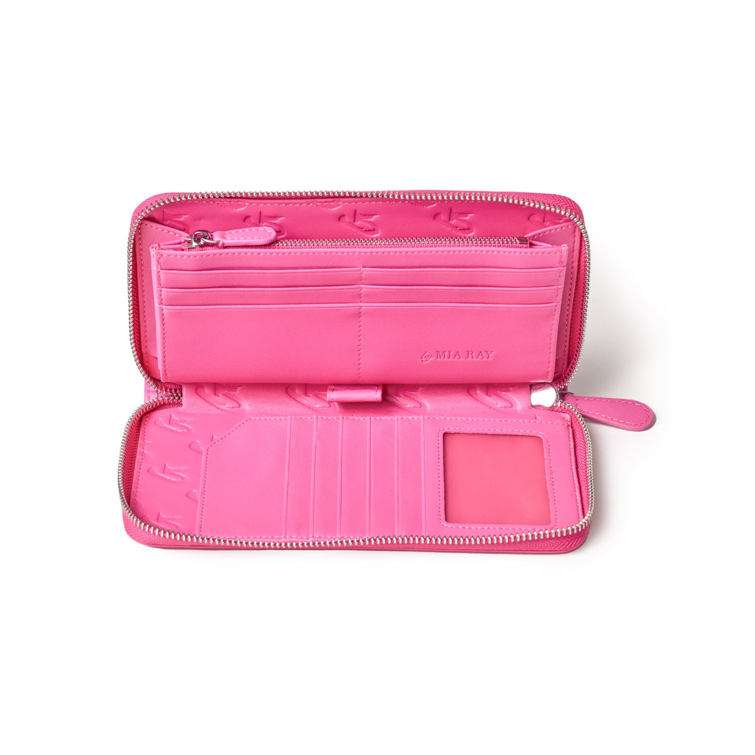 JUMBO SIGNATURE LOGO WALLET - HOT PINK