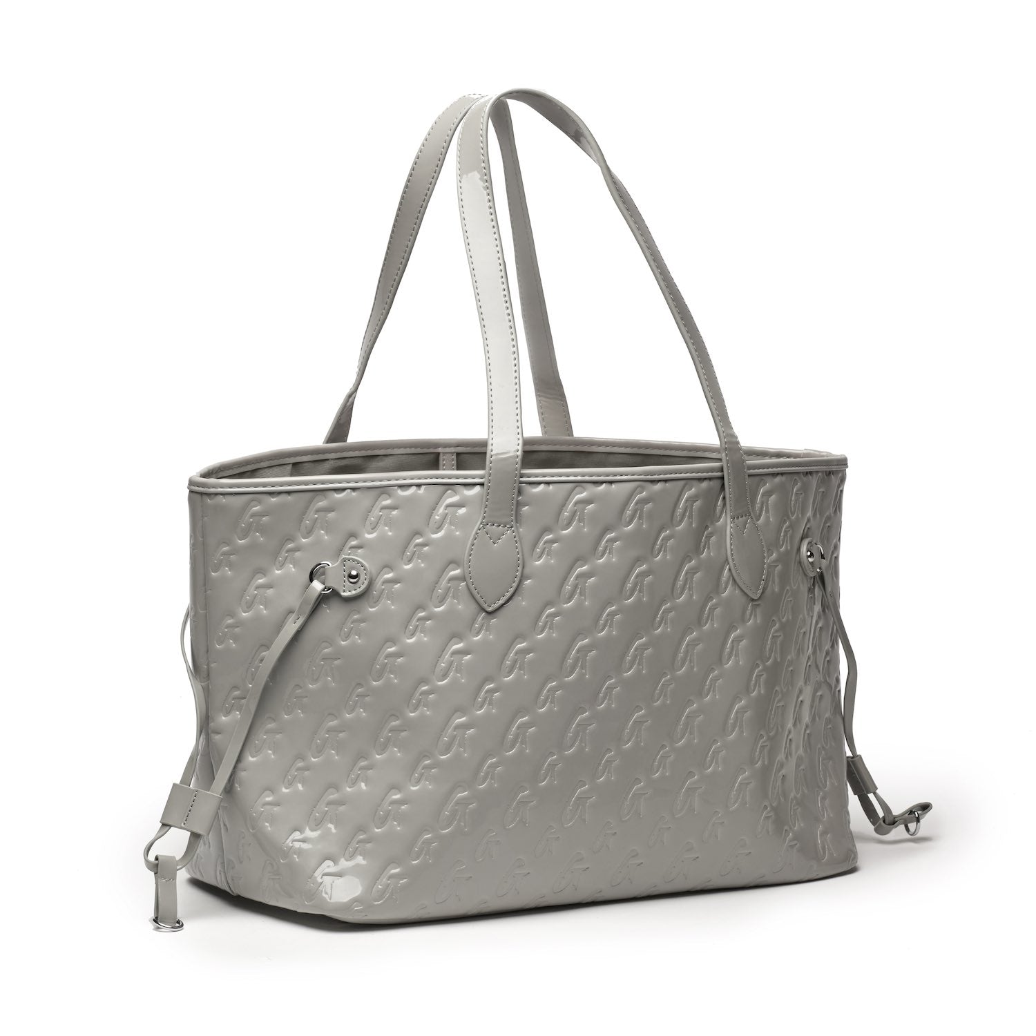 MONOGRAM GLAM TOTE - MIRROR GRAY