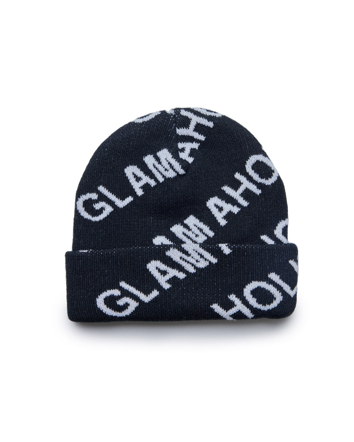 MONOGRAM BEANIE - BLACK