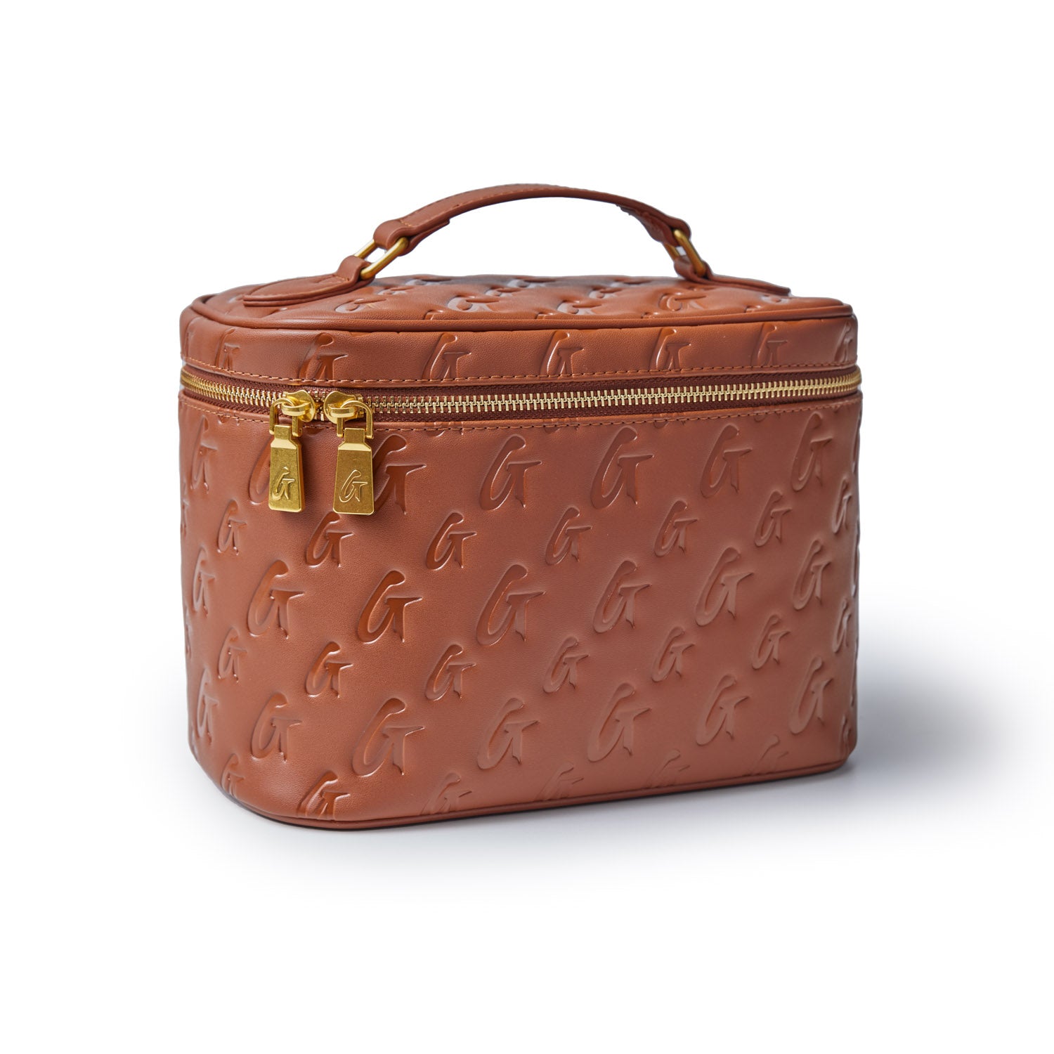 LARGE MONOGRAM TOILETRY BAG - BROWN