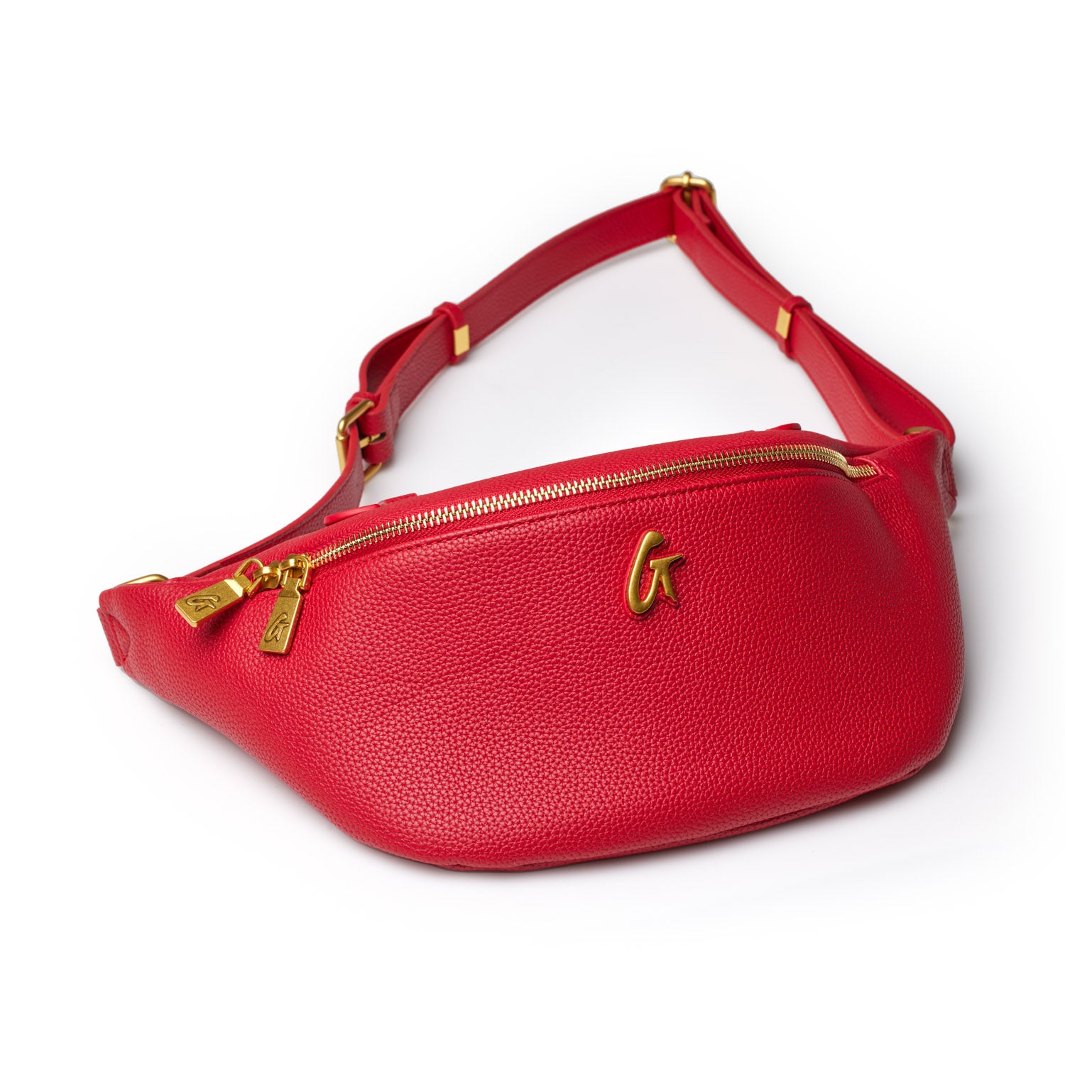 PEBBLE FANNY PACK - RED