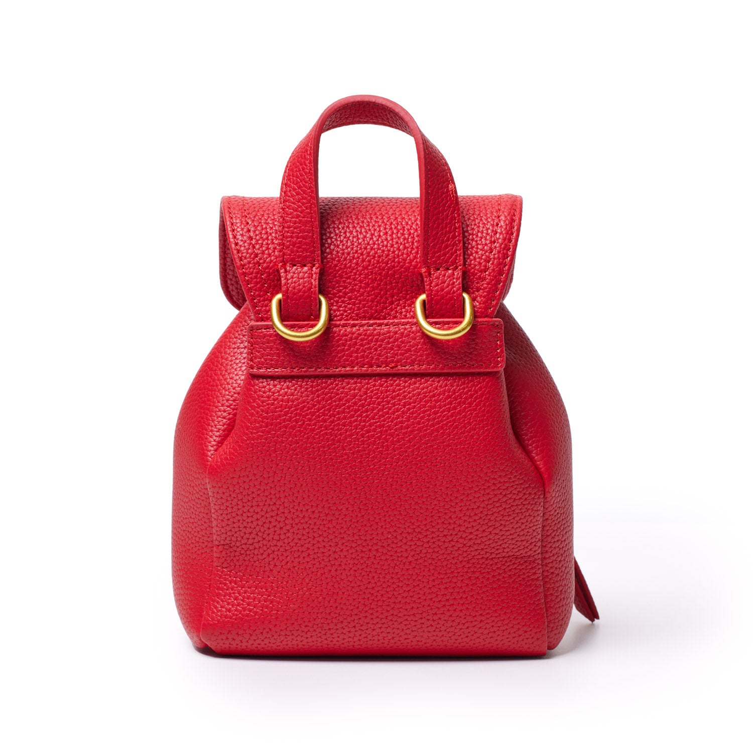 MINI PEBBLE CROSSBODY BACKPACK - RED