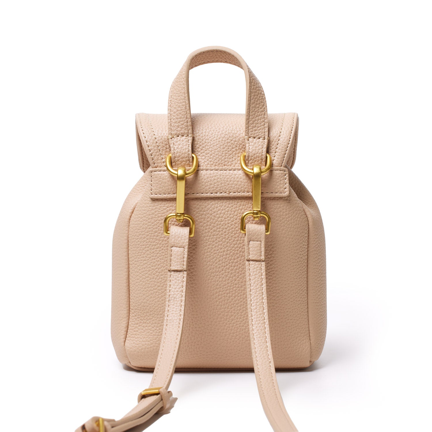 MINI PEBBLE CROSSBODY BACKPACK - NUDE