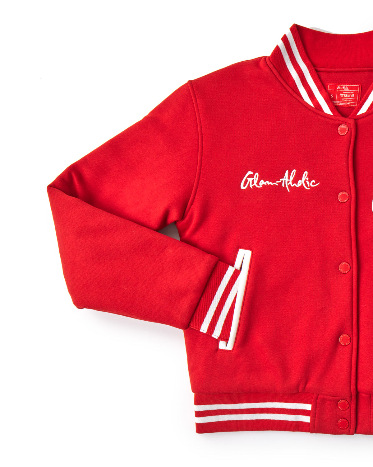 ESSENTIAL VARSITY JACKET RED