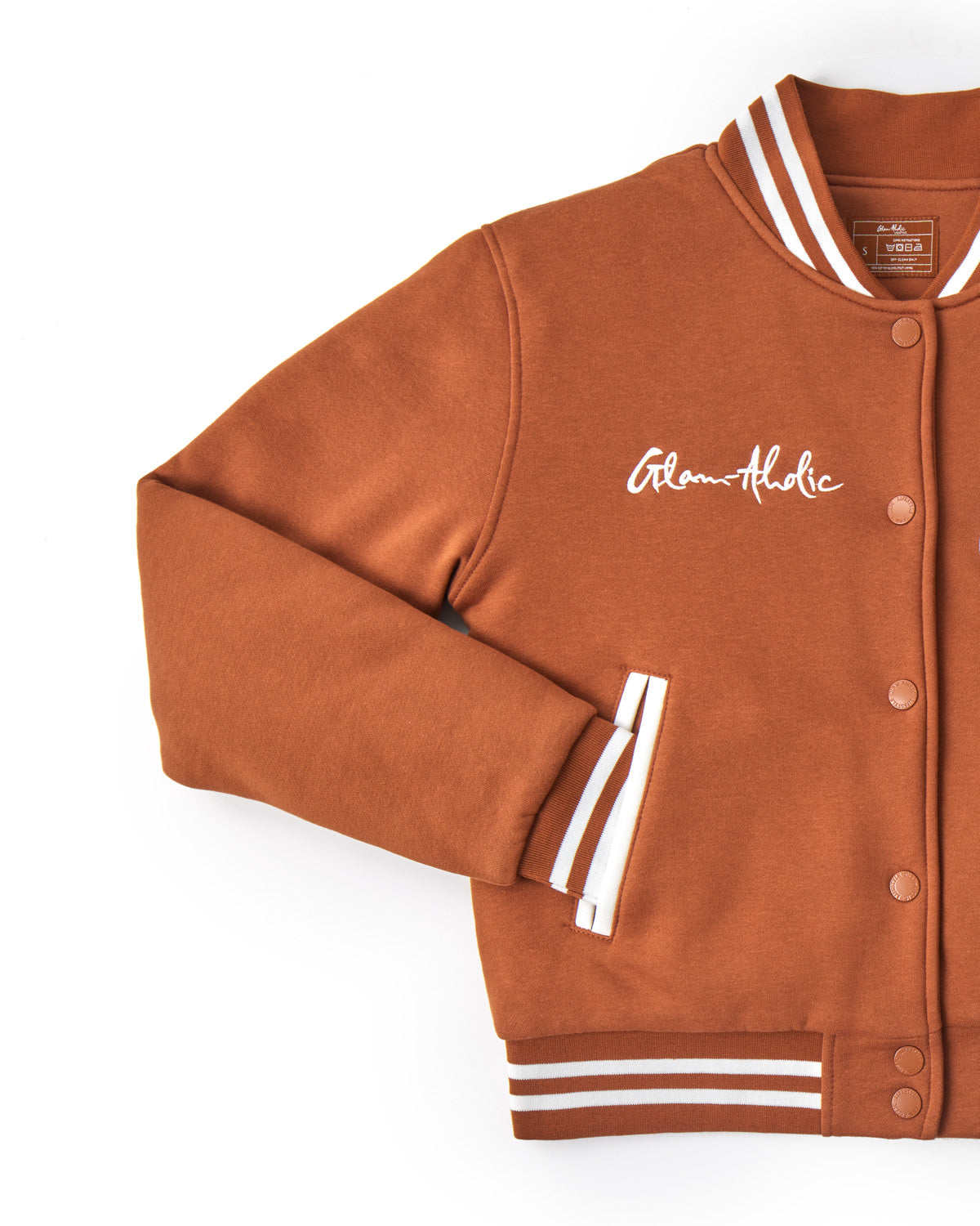 ESSENTIAL VARSITY JACKET BROWN