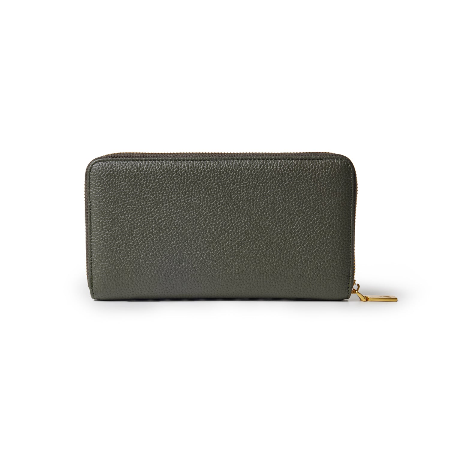 JUMBO PEBBLE WALLET - OLIVE GREEN