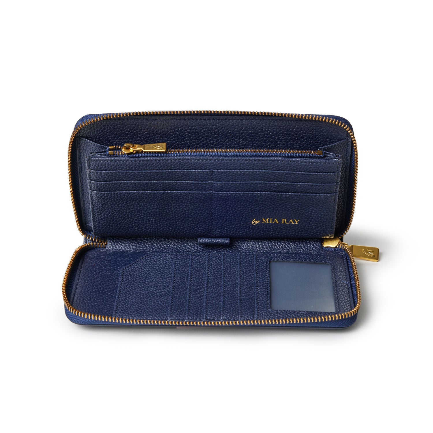 JUMBO PEBBLE WALLET - NAVY