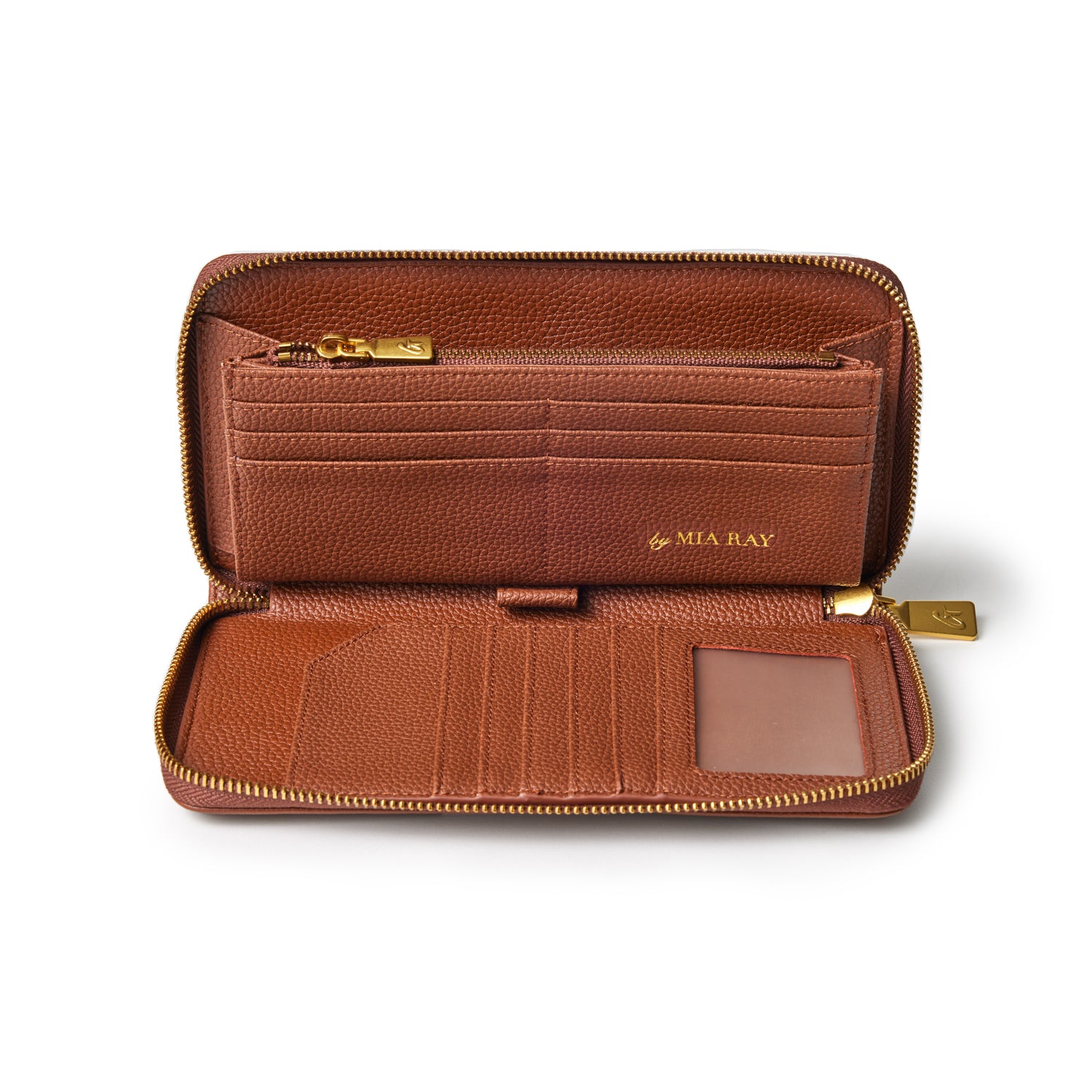 JUMBO PEBBLE WALLET - BROWN