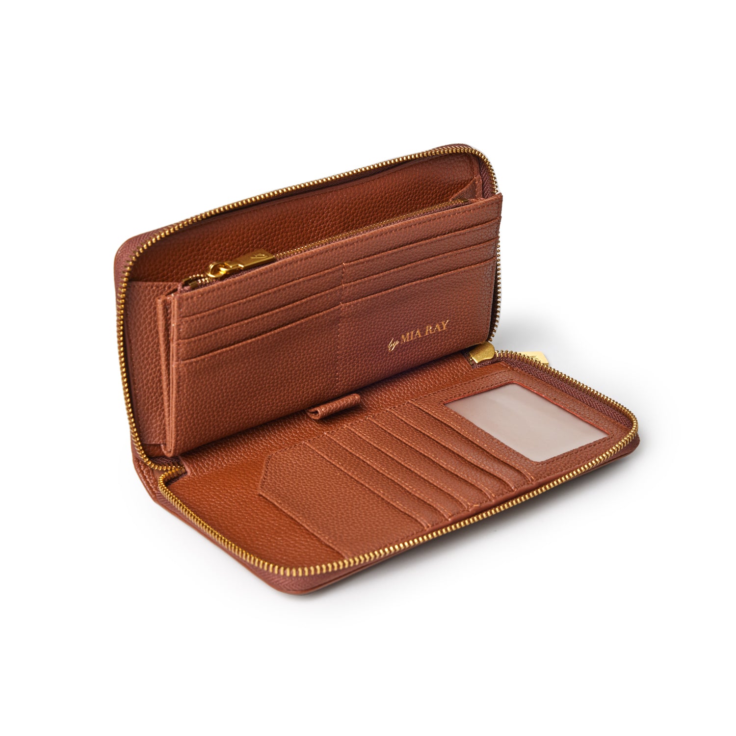 JUMBO PEBBLE WALLET - BROWN