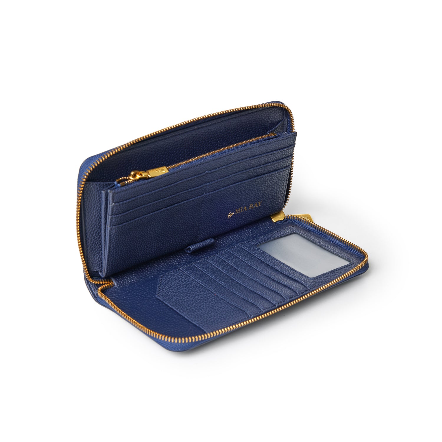 JUMBO PEBBLE WALLET - NAVY