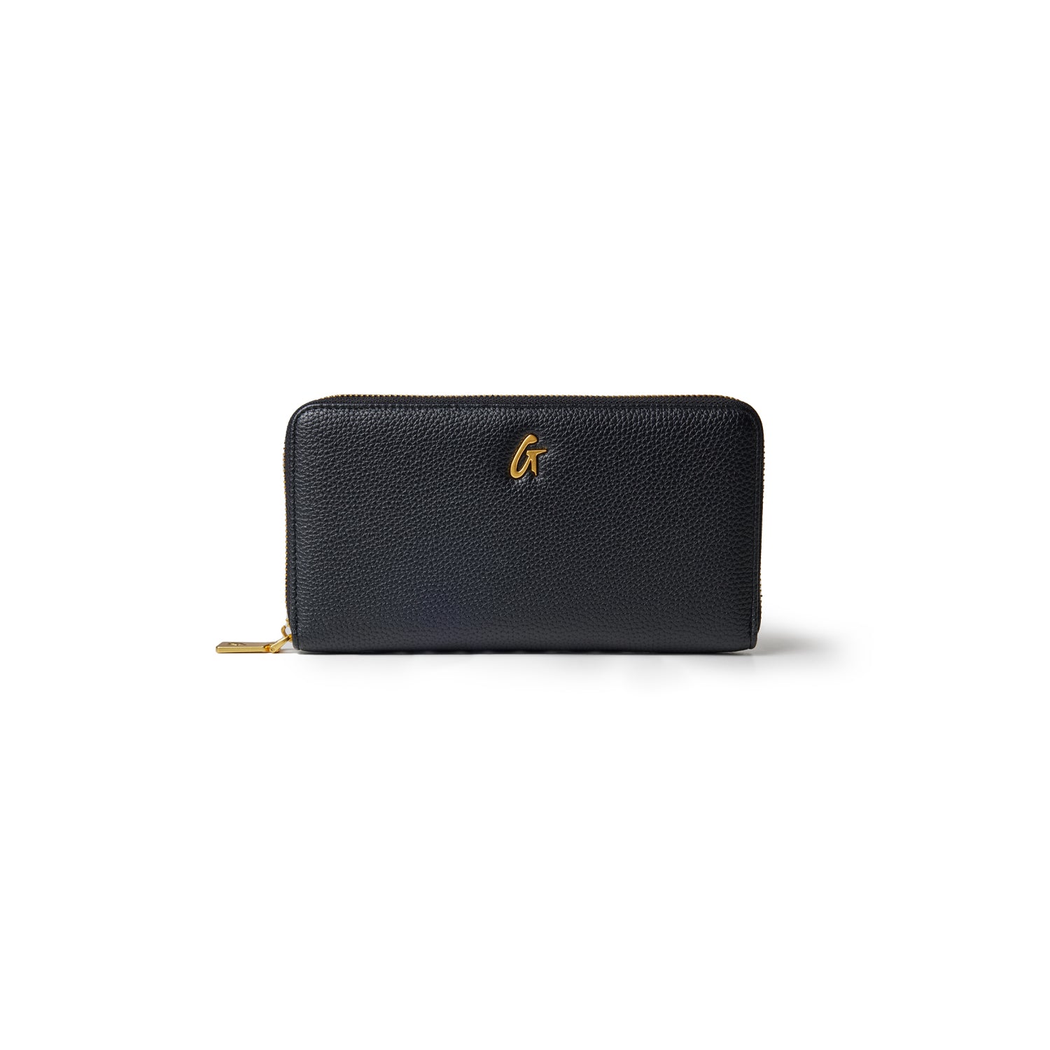 JUMBO PEBBLE WALLET - BLACK