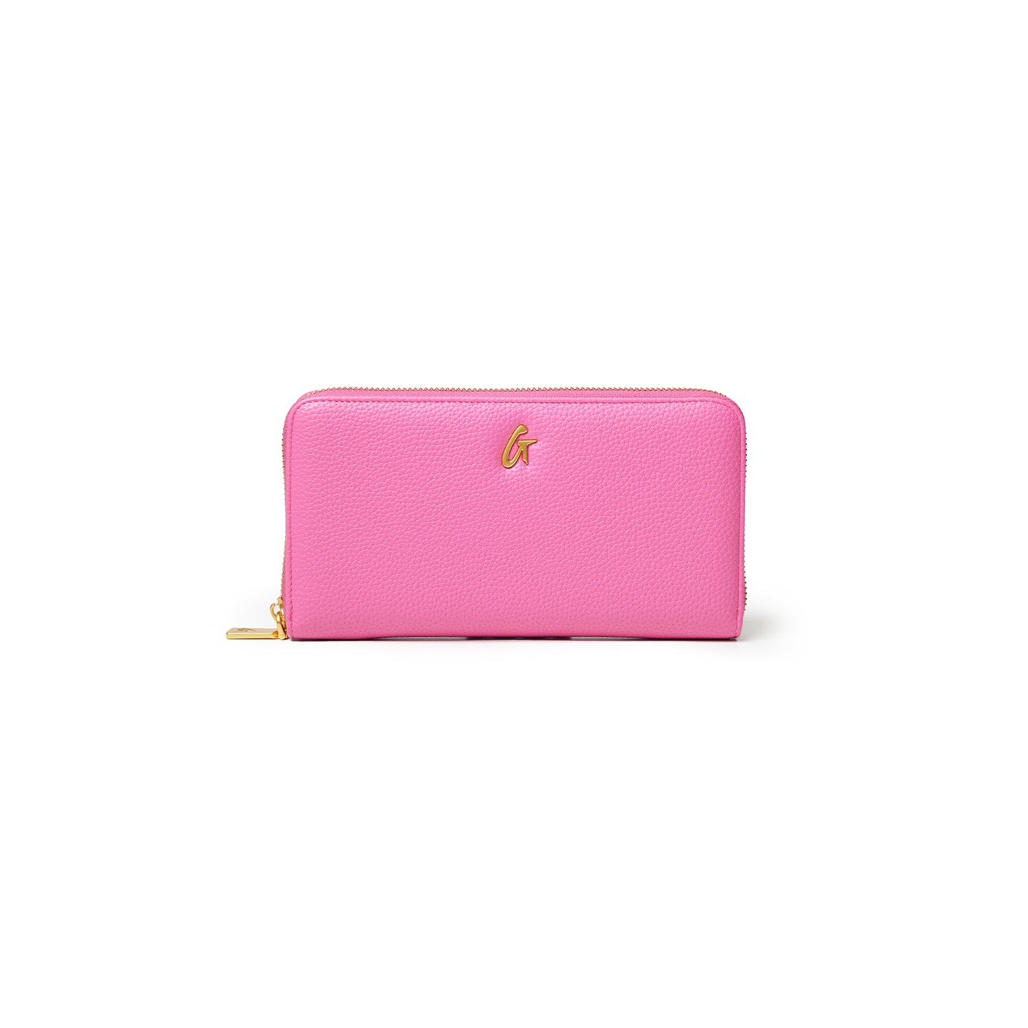 JUMBO PEBBLE WALLET - HOT PINK