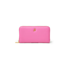 JUMBO PEBBLE WALLET - HOT PINK