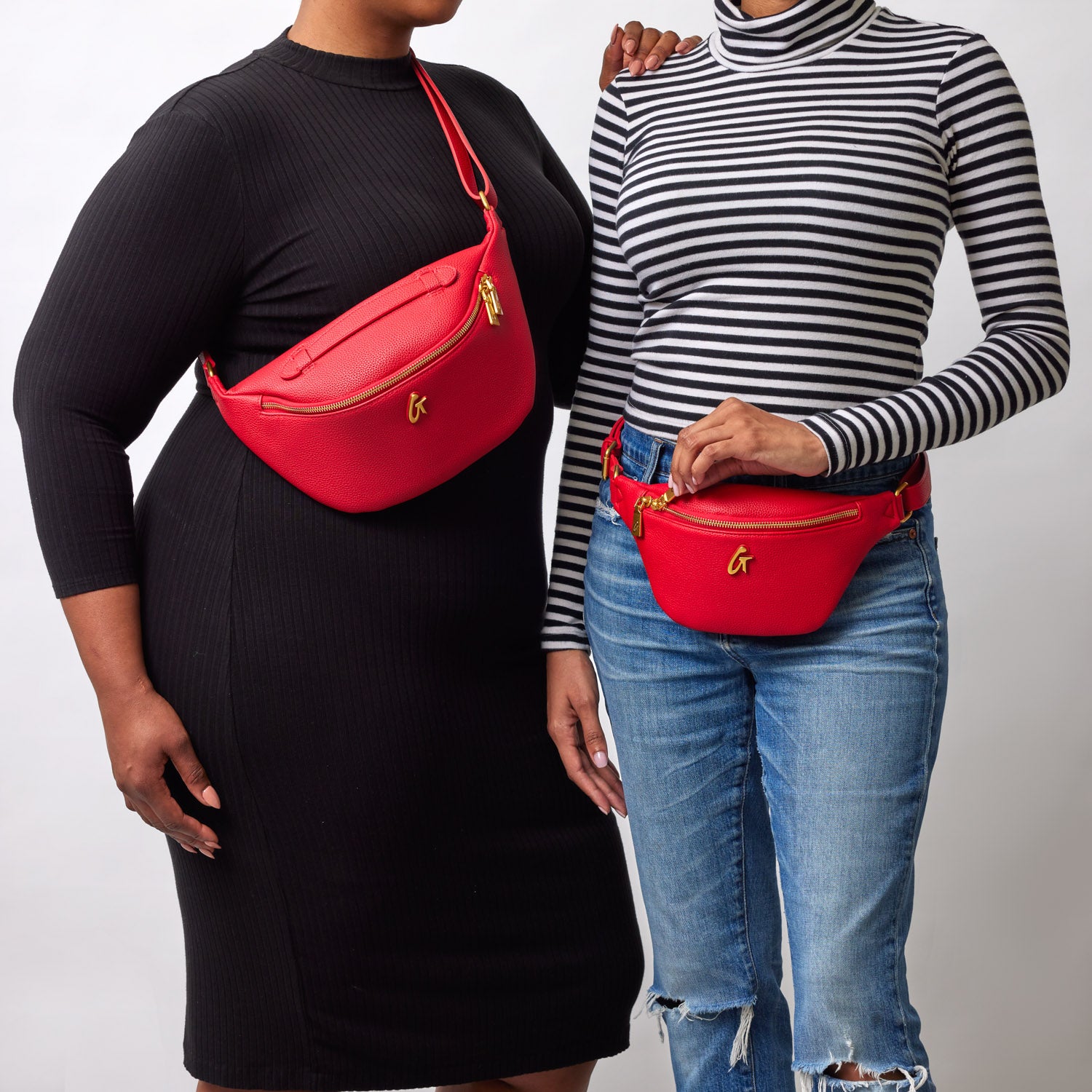 PEBBLE FANNY PACK - RED