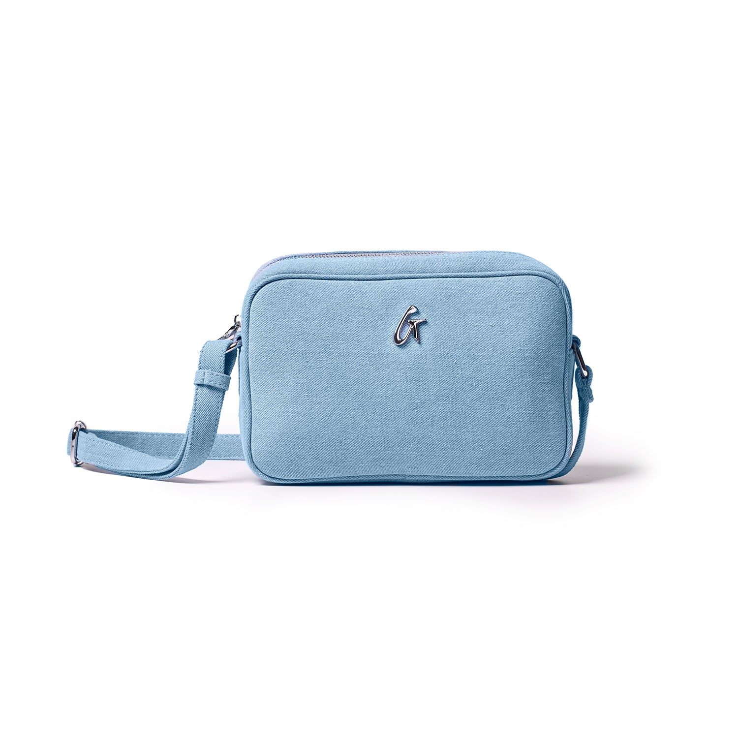 STANDARD DENIM SILVER CAMERA BAG