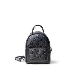 MINI MONOGRAM BACKPACK - BLACK