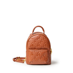 MINI MONOGRAM BACKPACK - BROWN