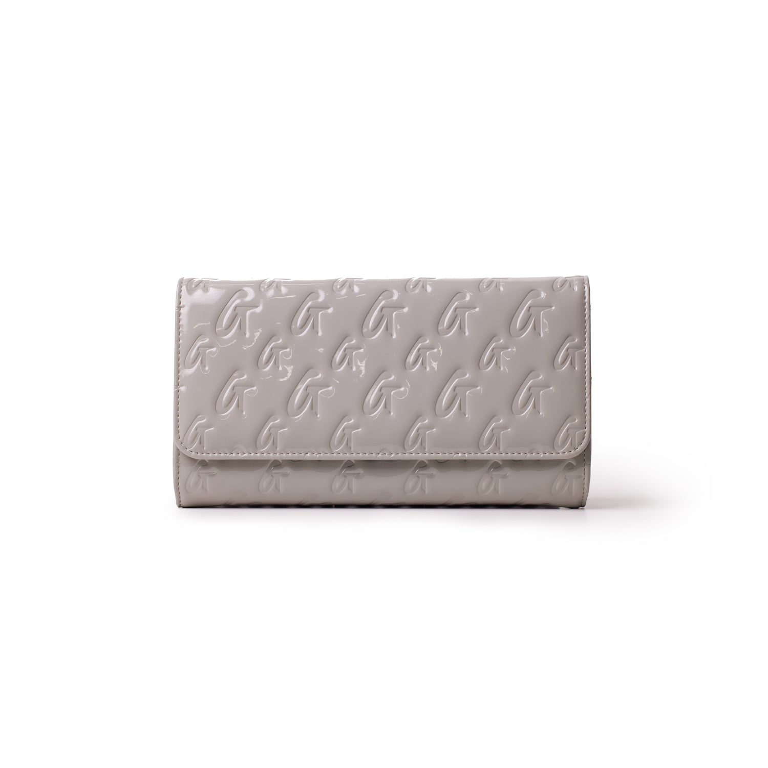 MONOGRAM TRAVEL WALLET - MIRROR GRAY