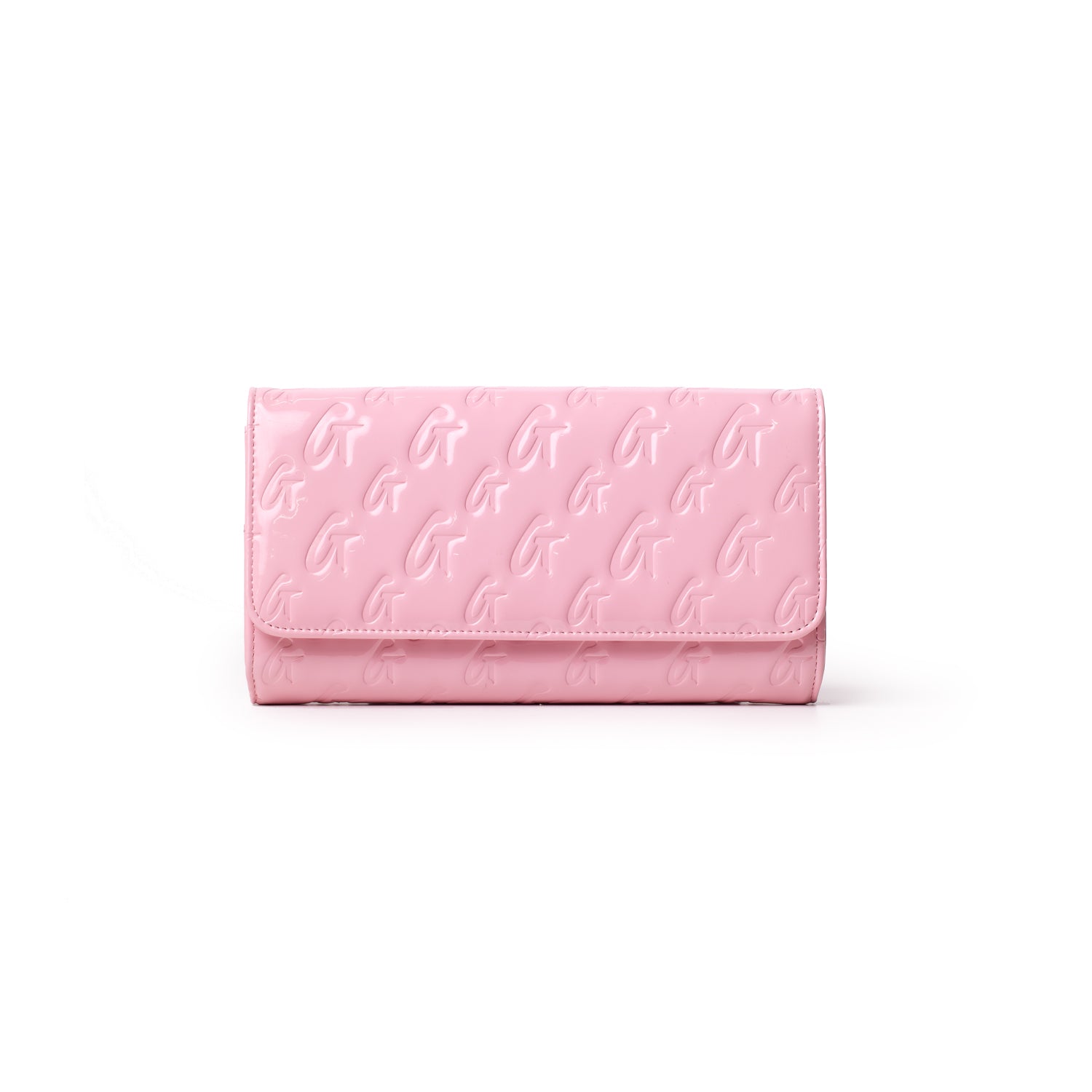 MONOGRAM TRAVEL WALLET - MIRROR PINK