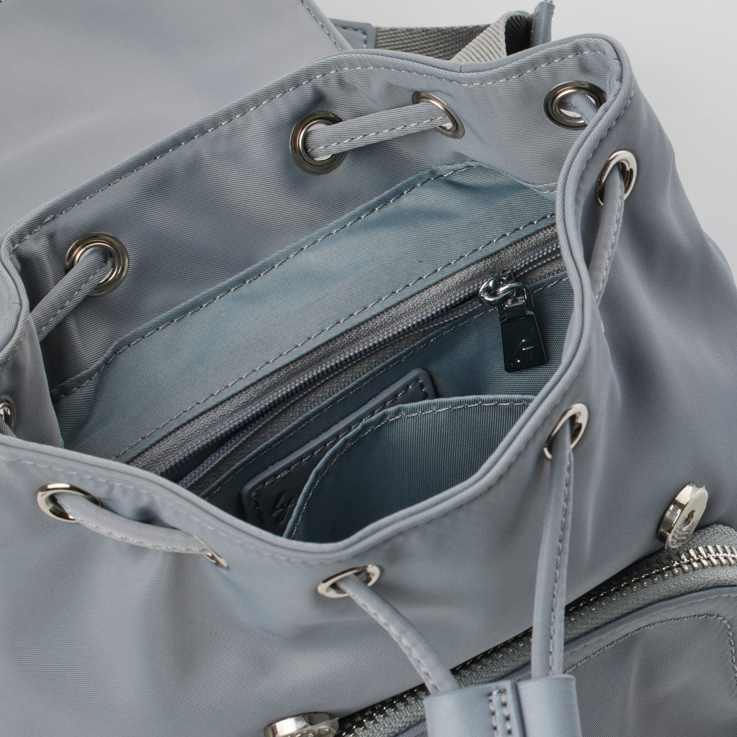 MINI NYLON BACKPACK - GRAY