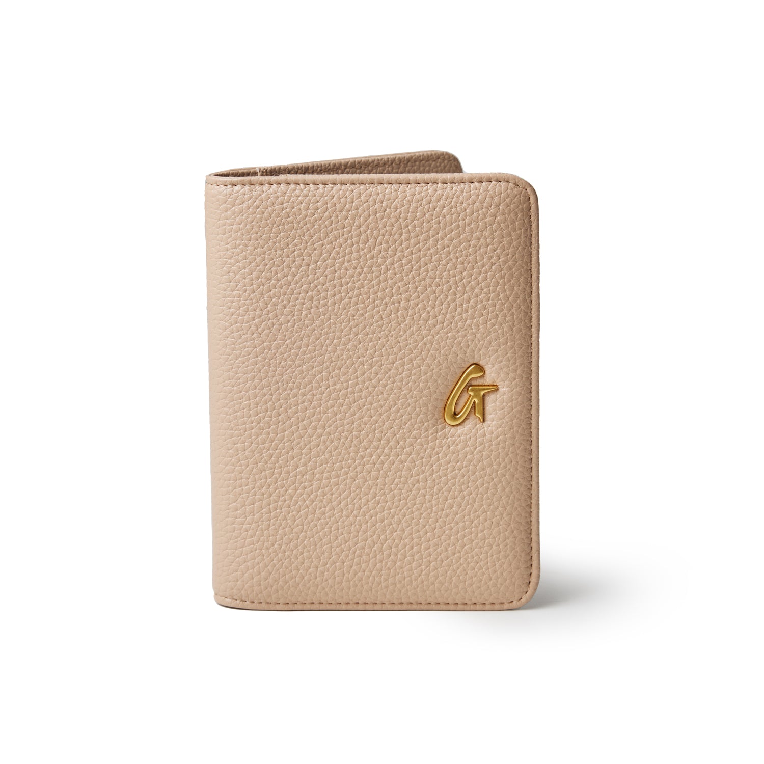 PEBBLE PASSPORT HOLDER - NUDE