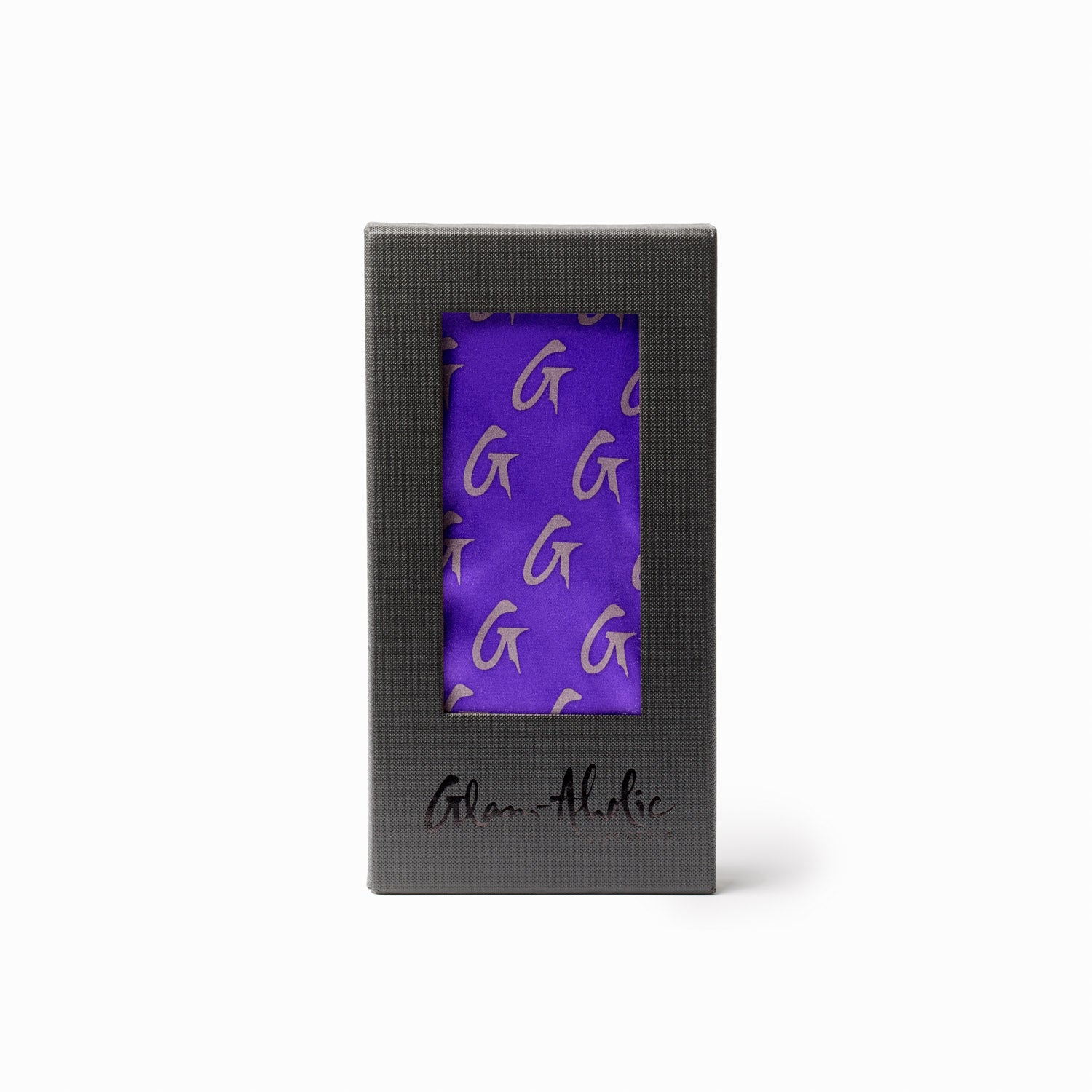 MEDIUM MONOGRAM SILK SCARF - PURPLE