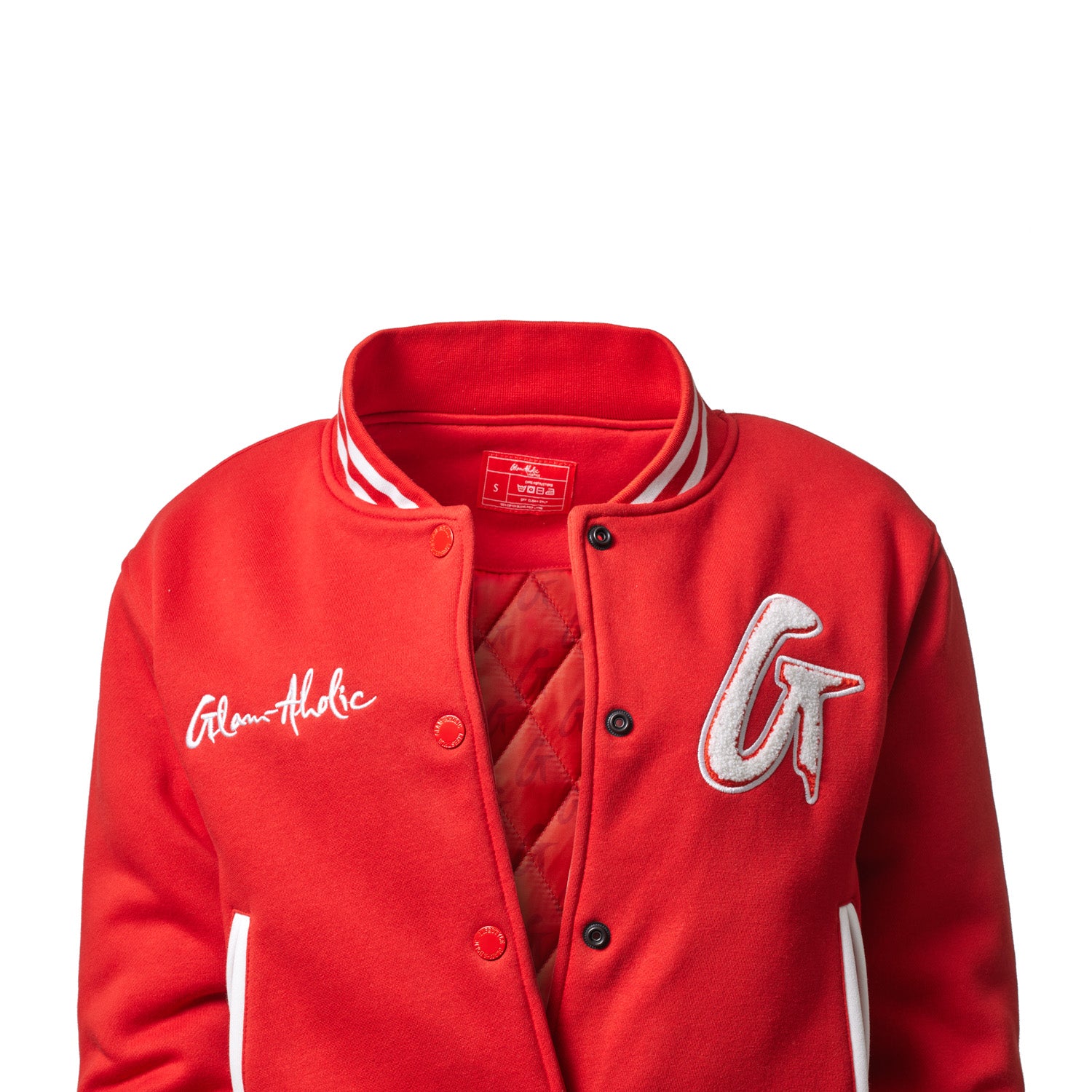 ESSENTIAL VARSITY JACKET RED