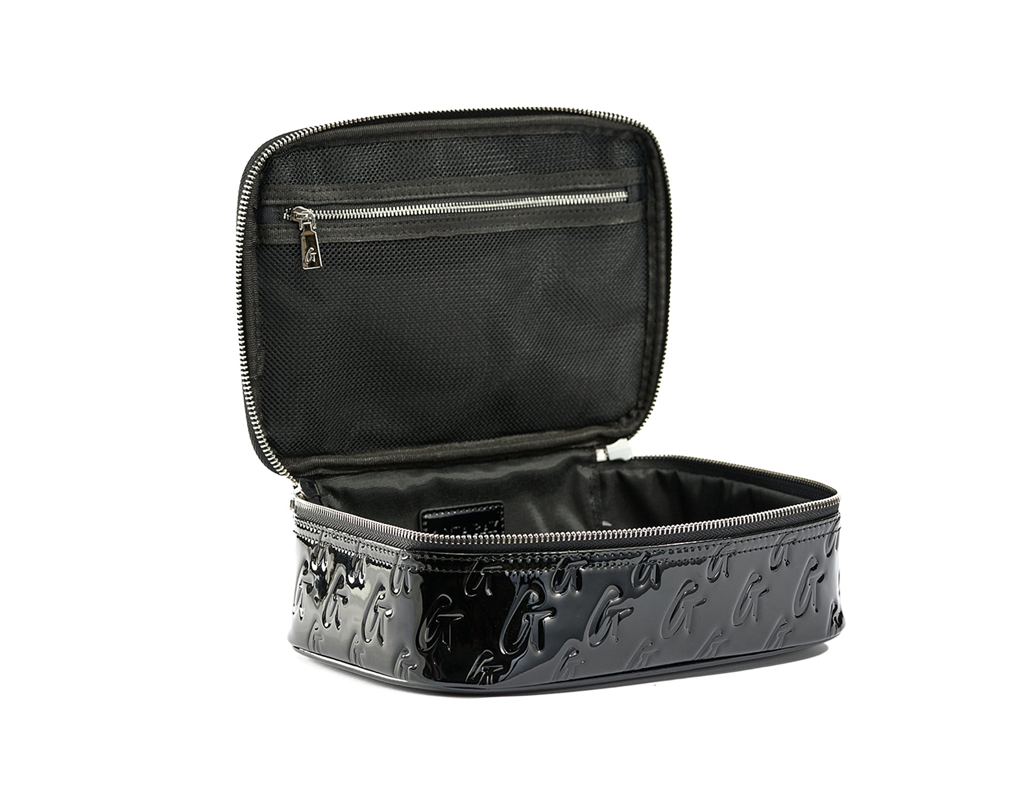 MEDIUM MONOGRAM TOILETRY BAG - MIRROR BLACK