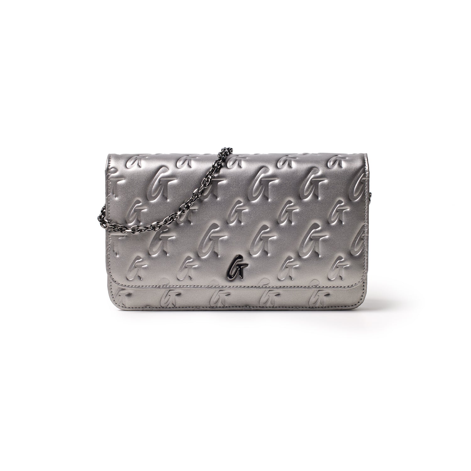 MONOGRAM GUNMETAL WOC - PLATINUM