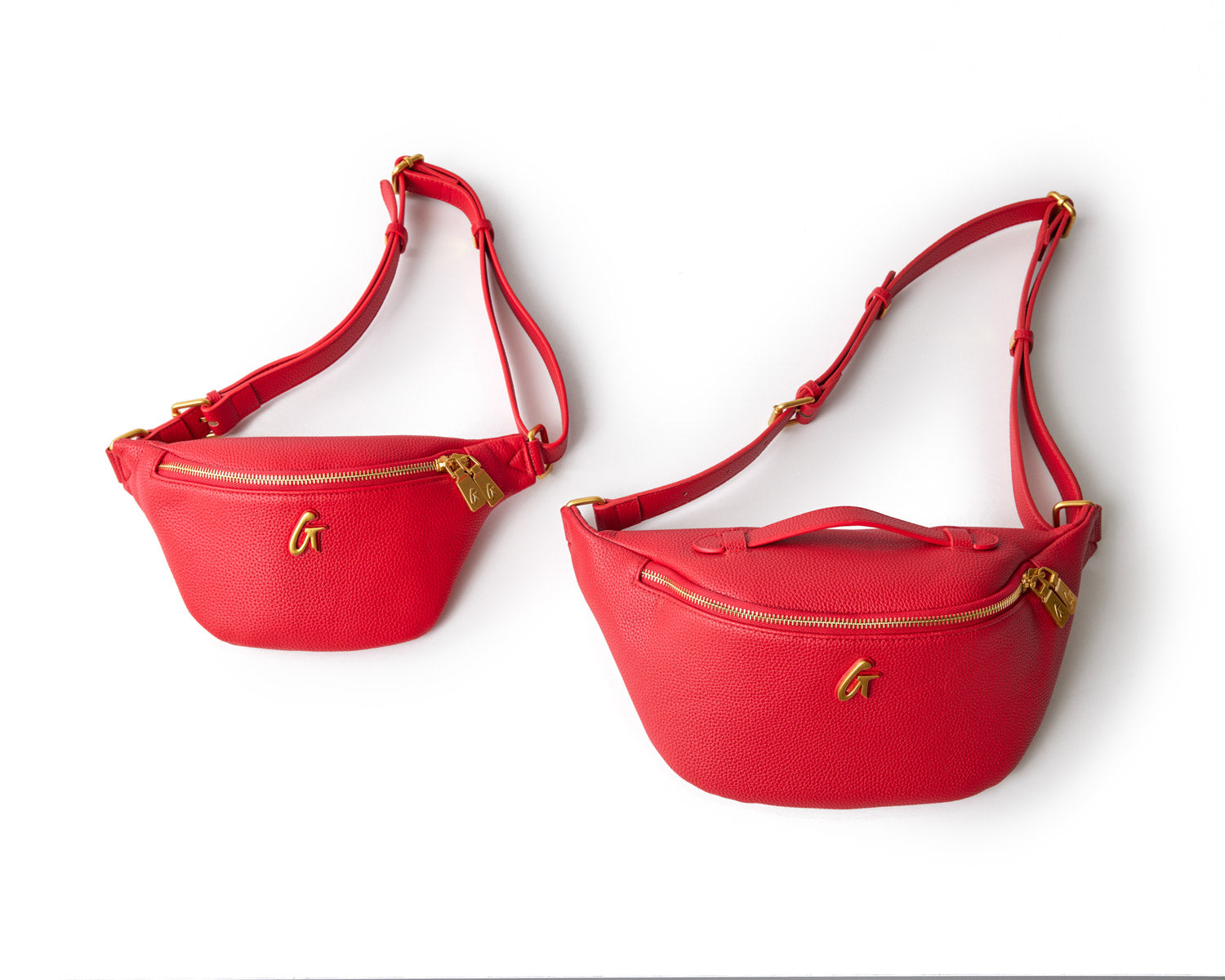 MINI PEBBLE FANNY PACK - RED