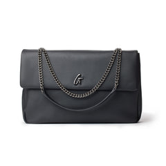 STANDARD XL CLASSIC FLAP BAG MATTE BLACK