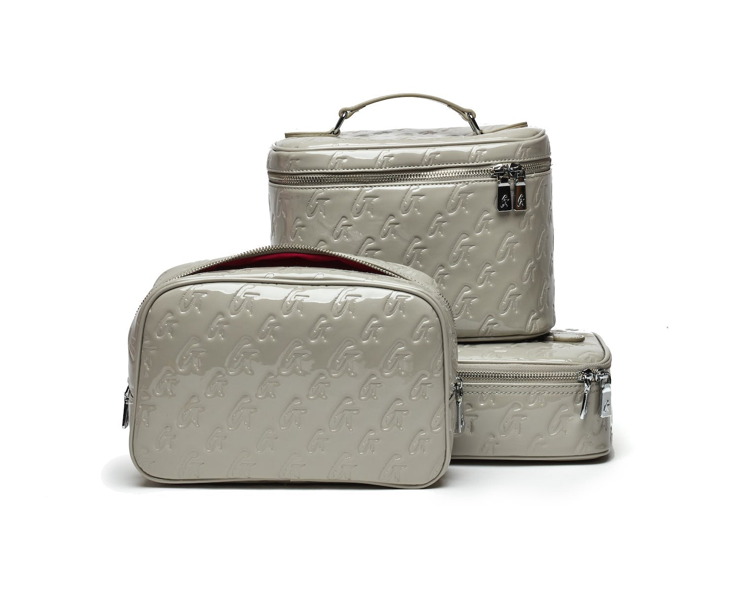 LARGE MONOGRAM TOILETRY BAG - MIRROR GRAY