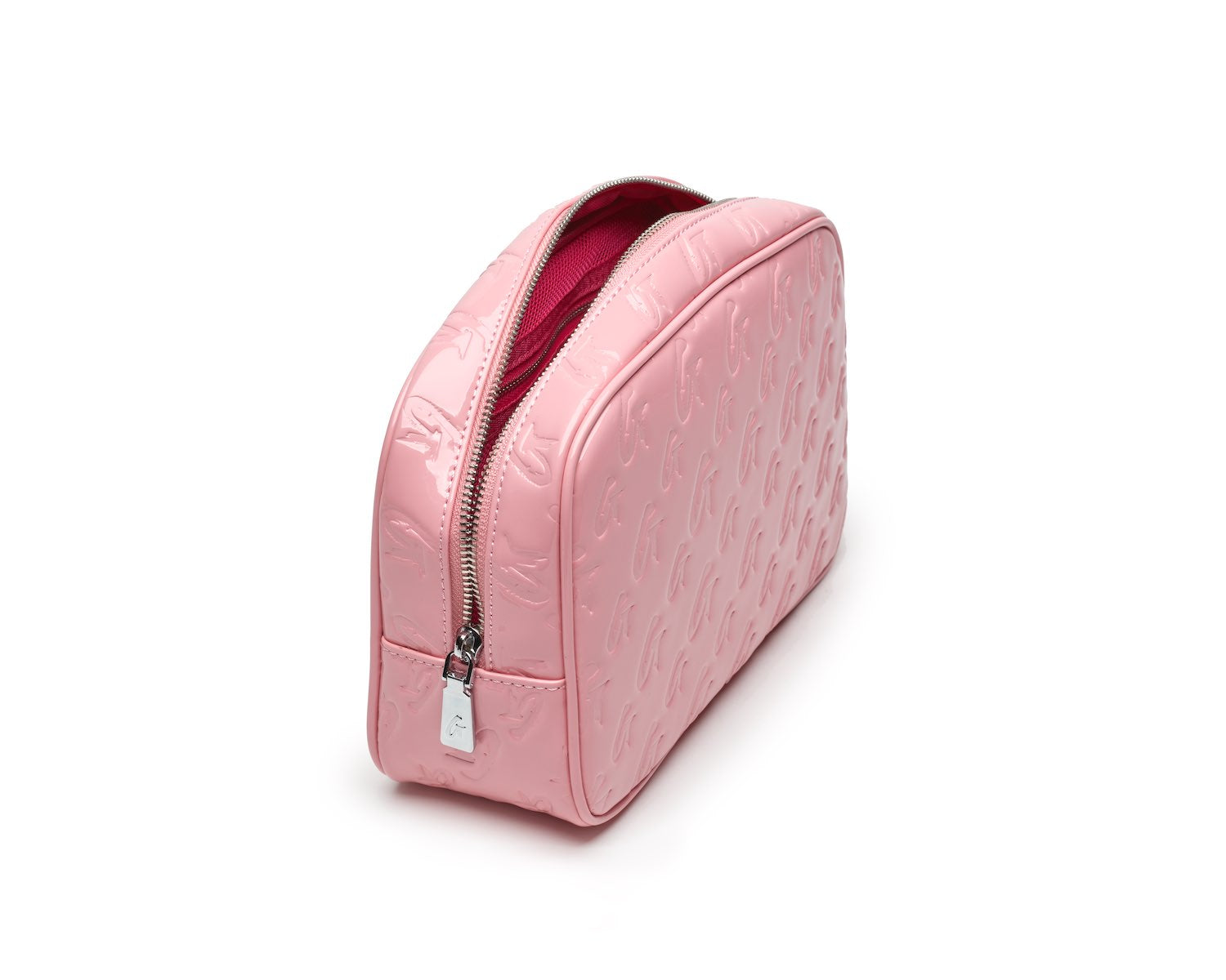 MONOGRAM SMALL COSMETIC TOILETRY BAG MIRROR PINK