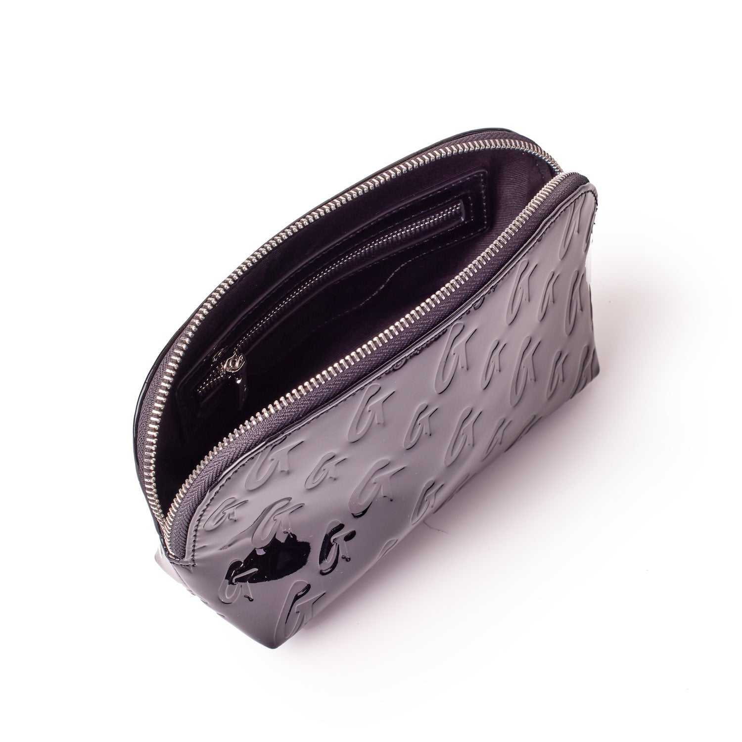 MONOGRAM COSMETIC POUCH MIRROR BLACK