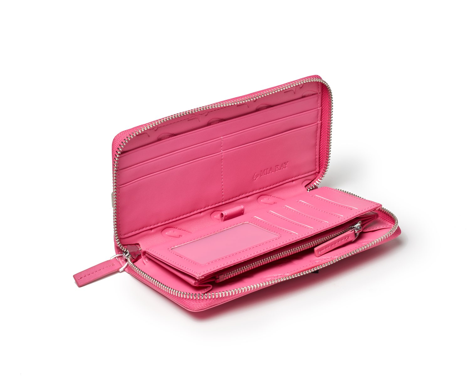 JUMBO MONOGRAM WALLET - HOT PINK