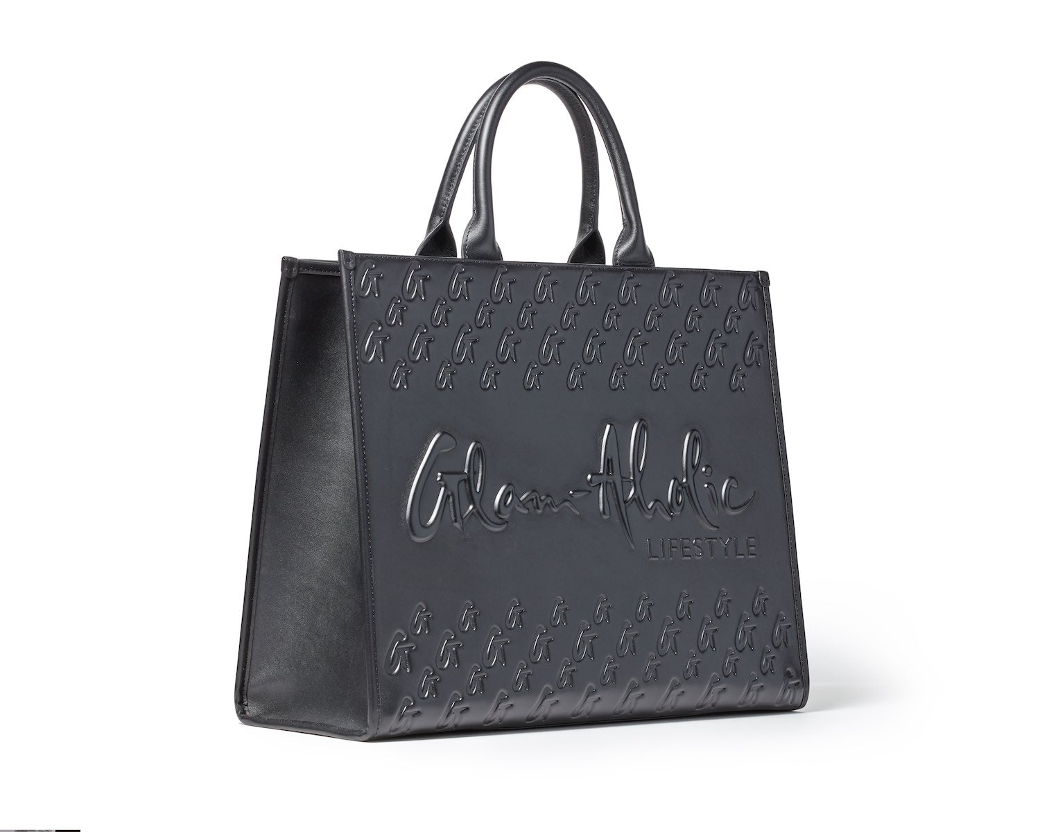 MONOGRAM LUXE TOTE - BLACK