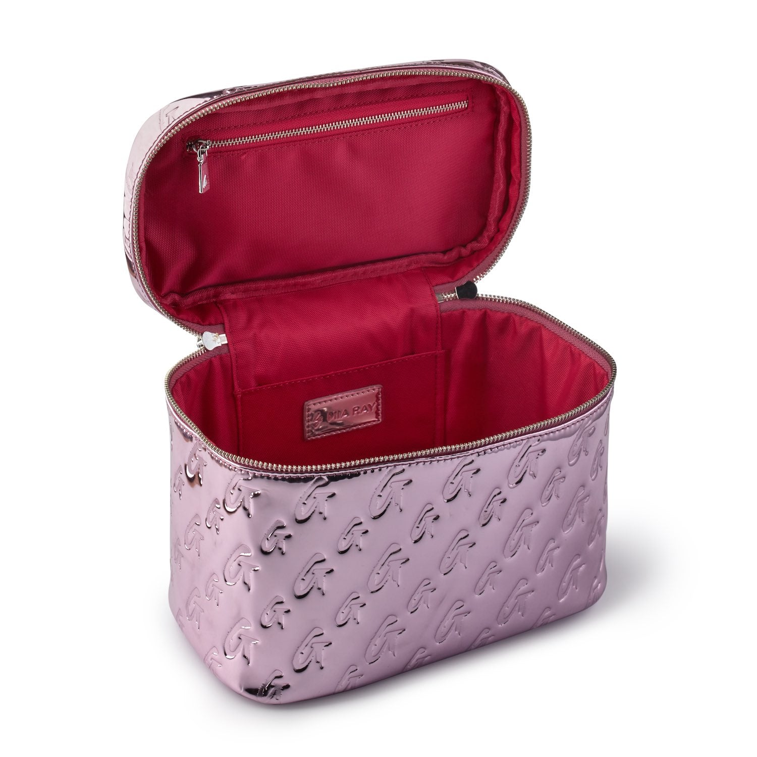 MONOGRAM LARGE COSMETIC TOILETRY BAG PINK METALLIC