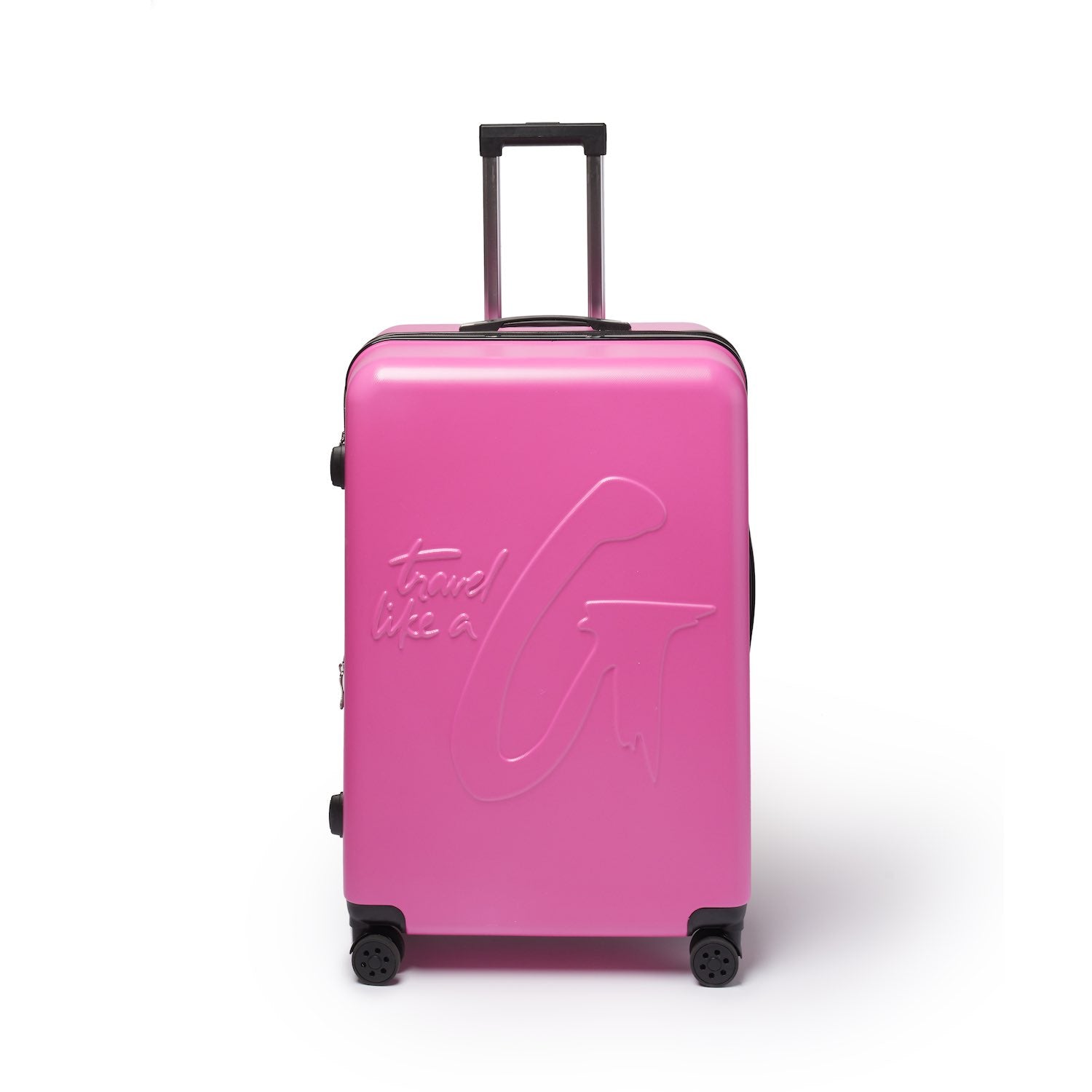 4PC LUGGAGE COLLECTION HOT PINK